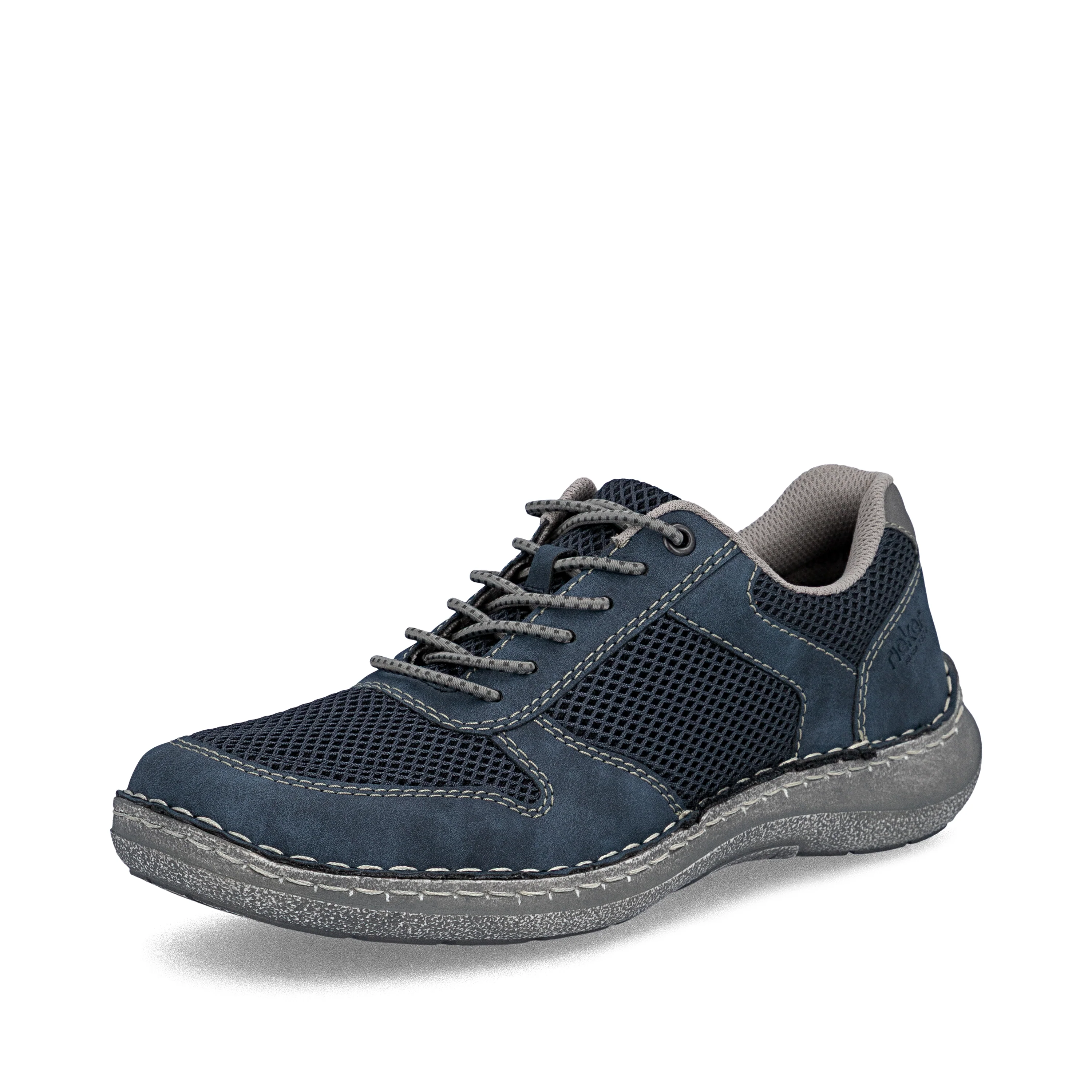 Rieker Men's Casual Slip-on Shoe - Blue | 03089-14 - Image 2