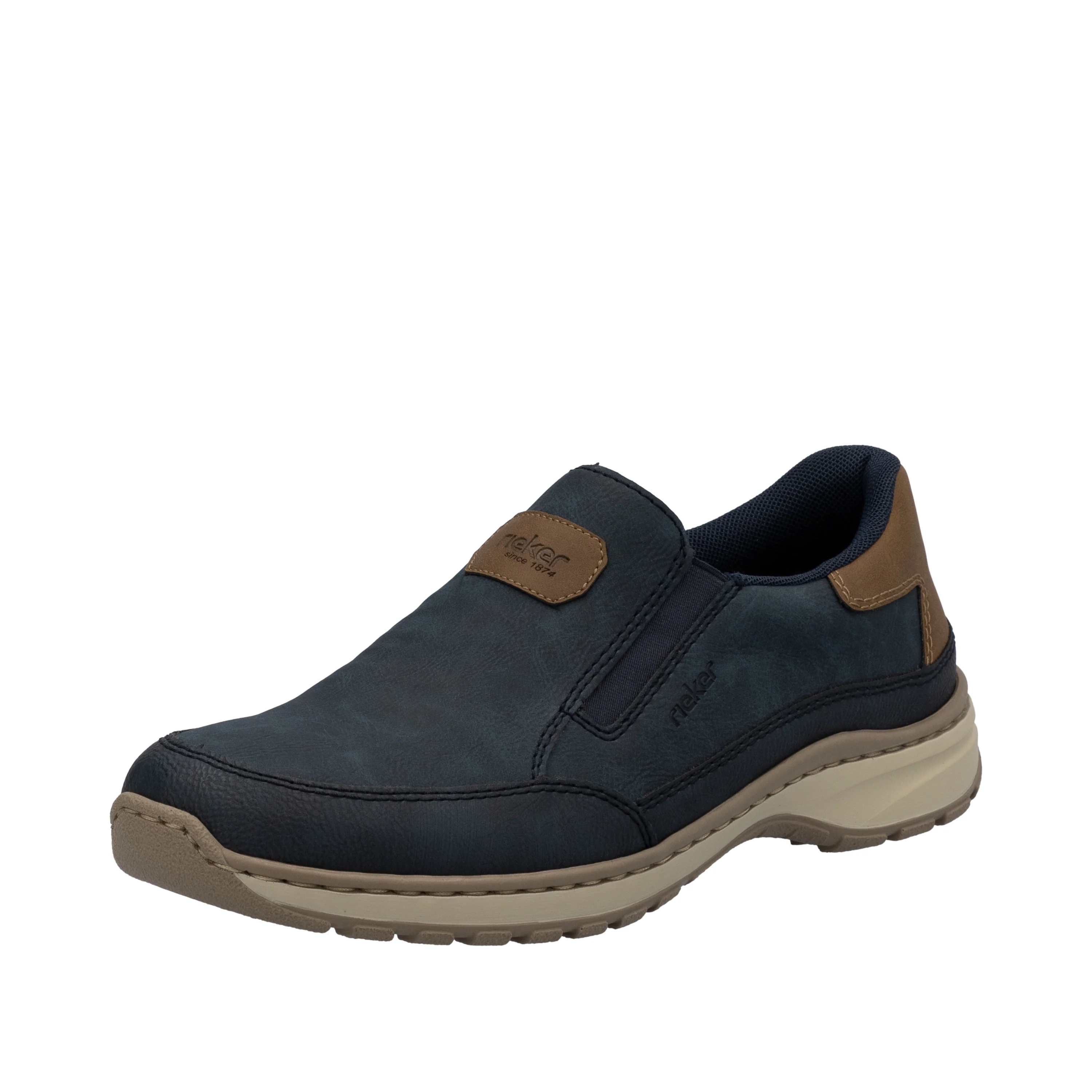 Rieker Men's Casual Slip-on Shoe - Blue | 03365-14