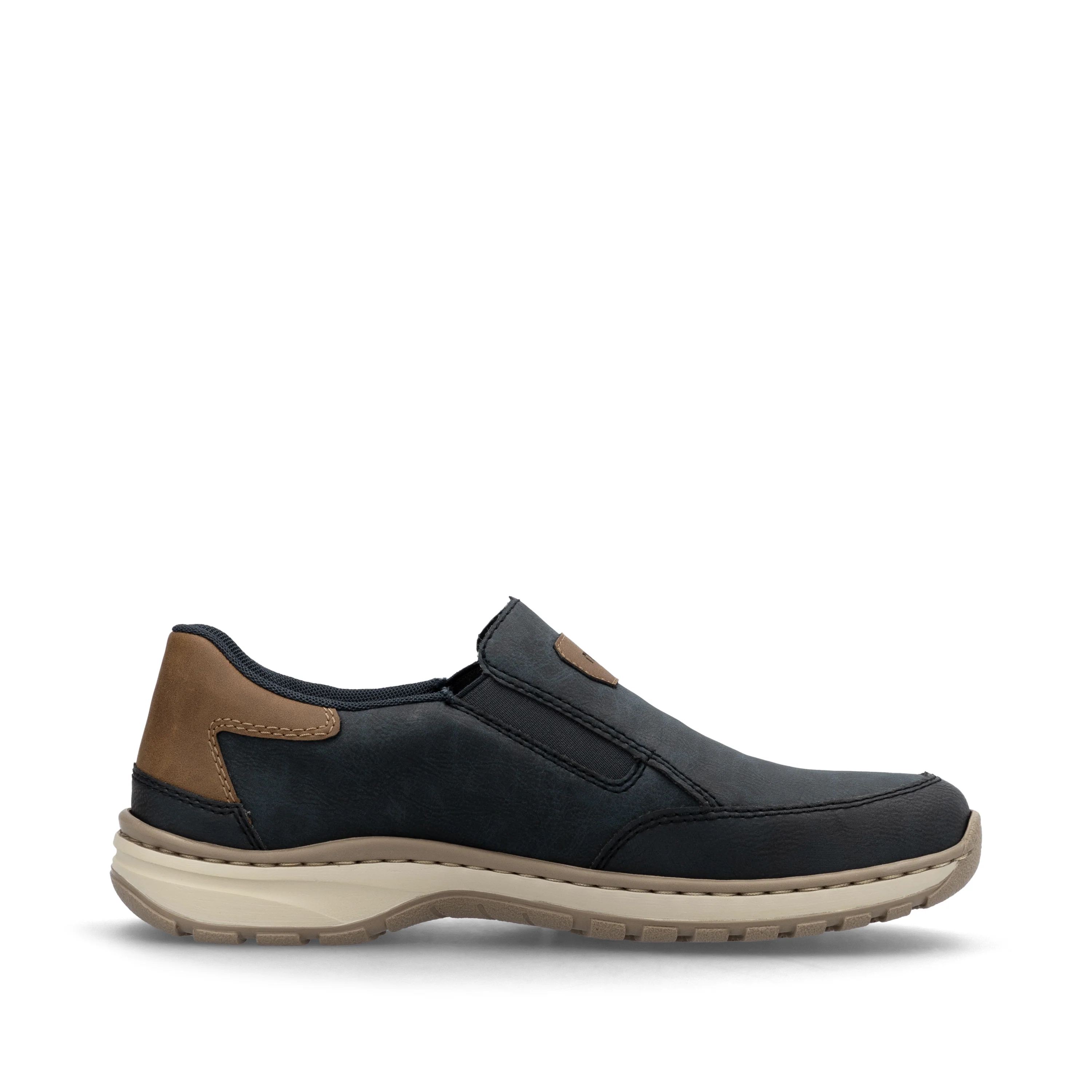 Rieker Men's Casual Slip-on Shoe - Blue | 03365-14 - Image 4