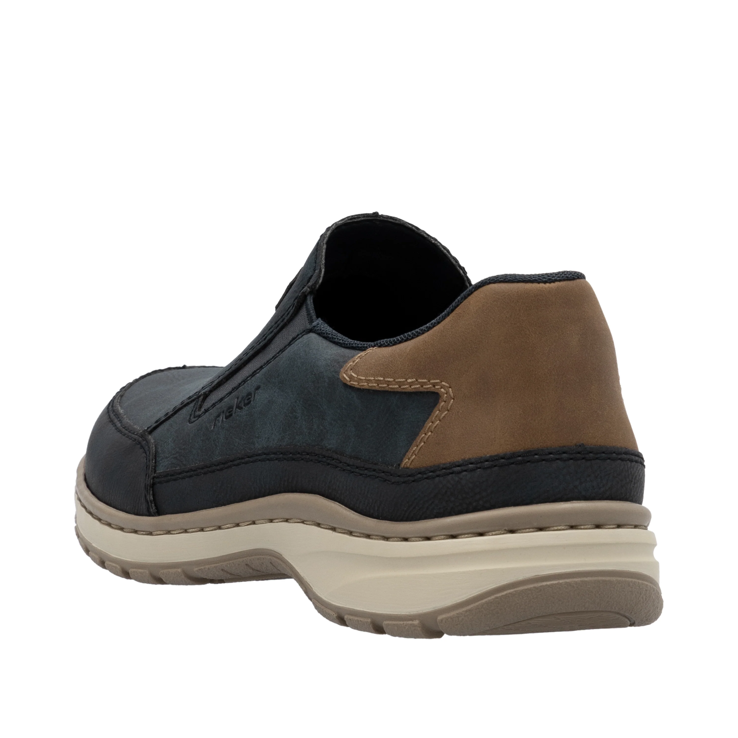 Rieker Men's Casual Slip-on Shoe - Blue | 03365-14 - Image 5