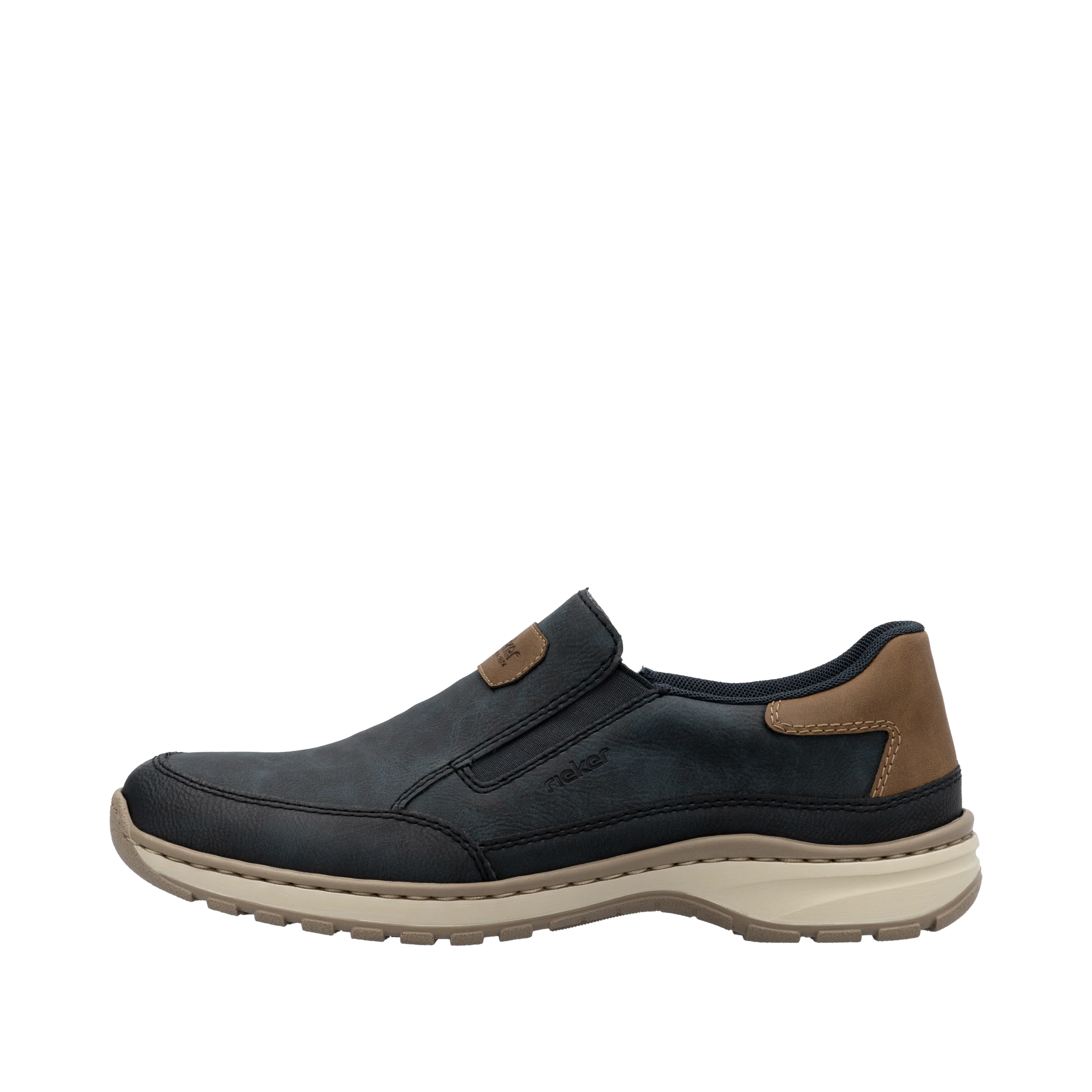 Rieker Men's Casual Slip-on Shoe - Blue | 03365-14 - Image 9