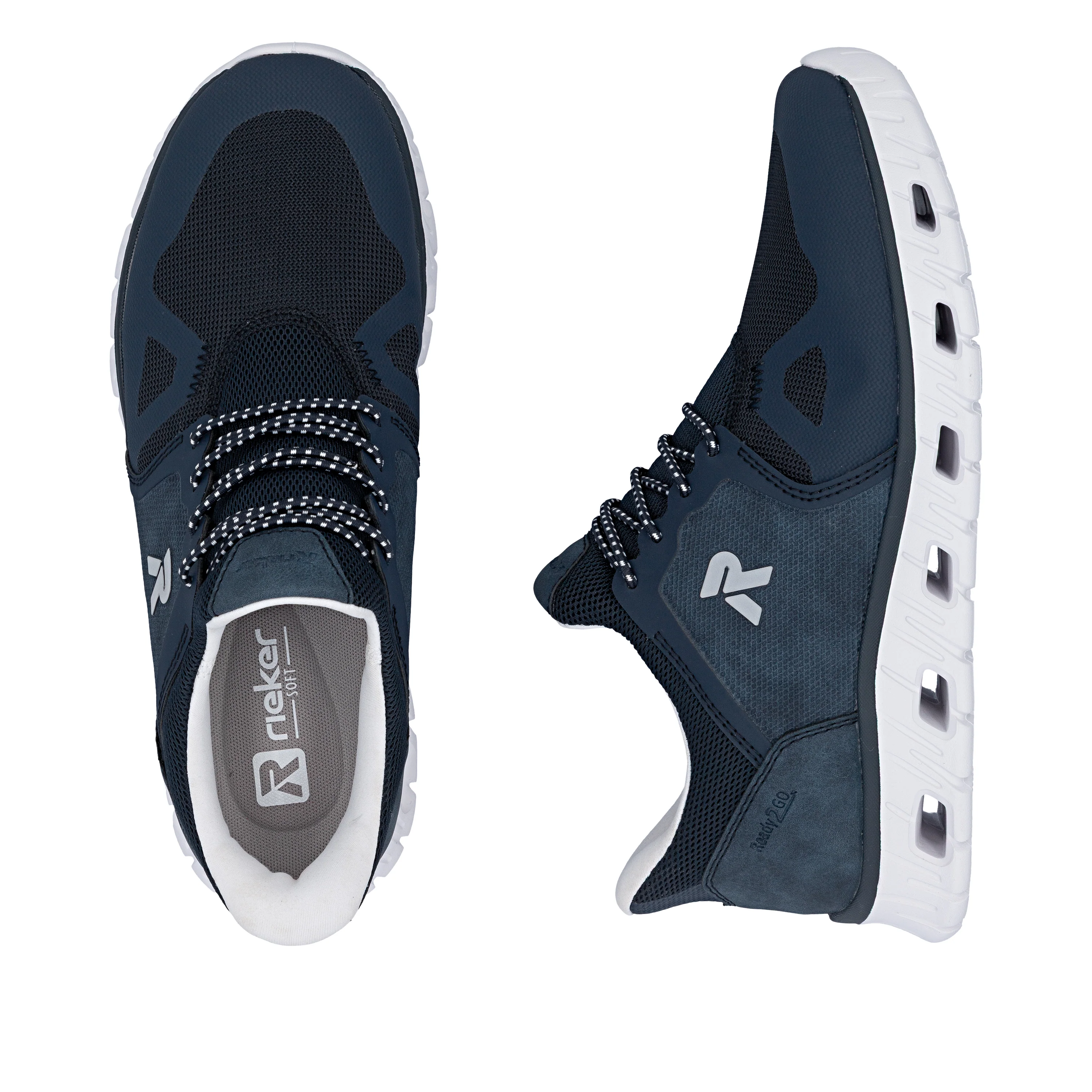 Rieker Men's Trainer - Blue | 04355-14 - Image 17