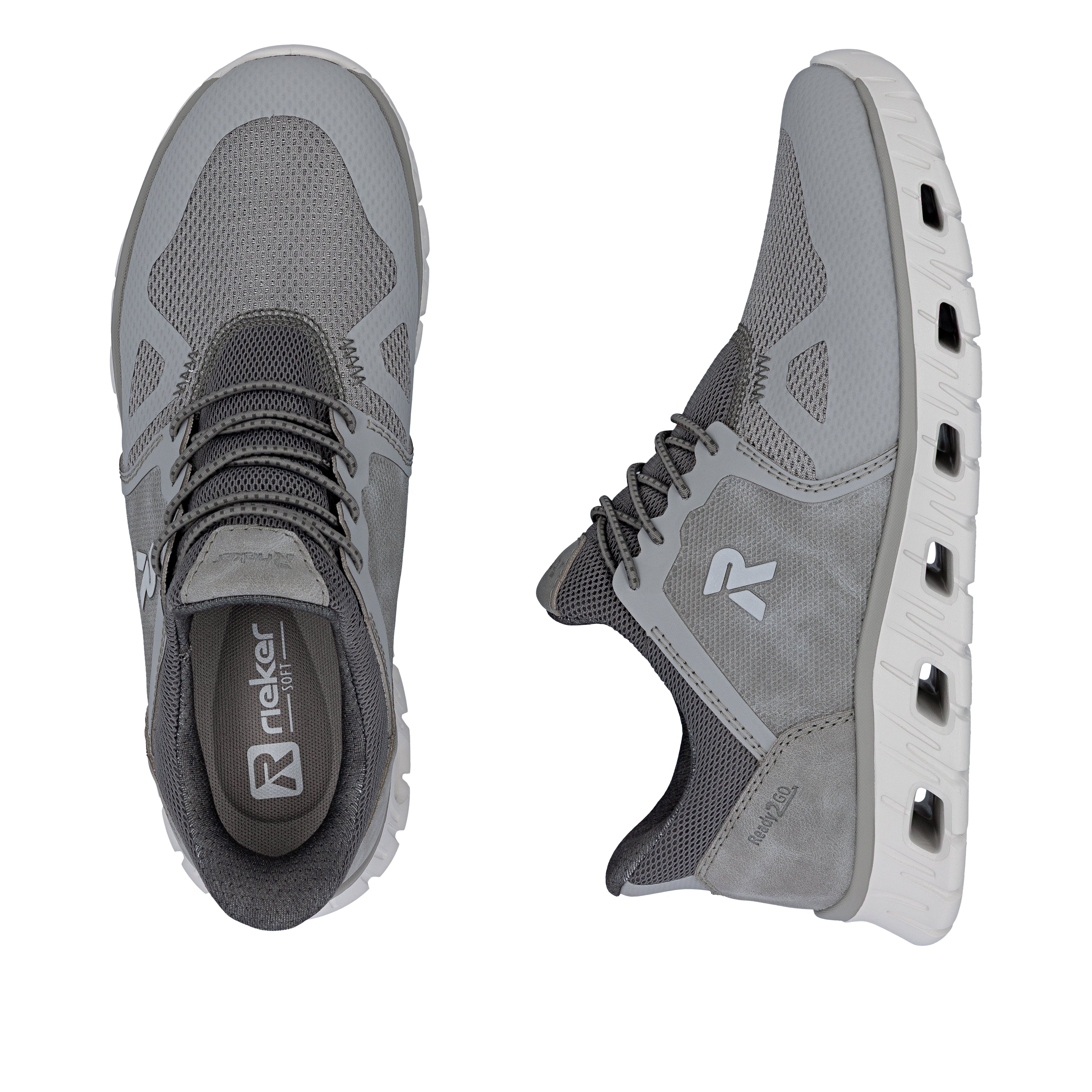 Rieker Men's Trainer - Grey | 04355-40 - Image 18