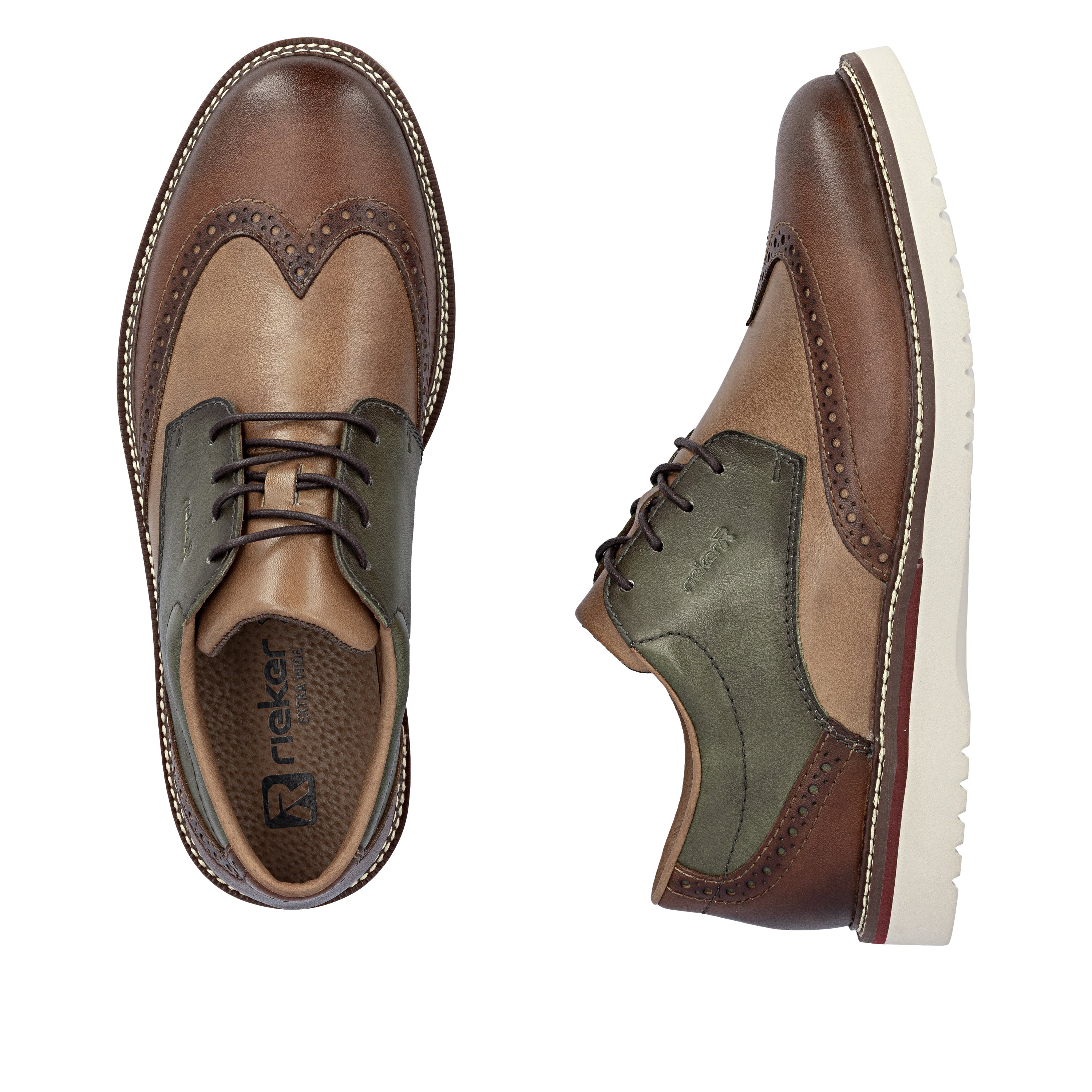 Rieker Men's Lace-up Shoe - Brown | 04504-91 - Image 18
