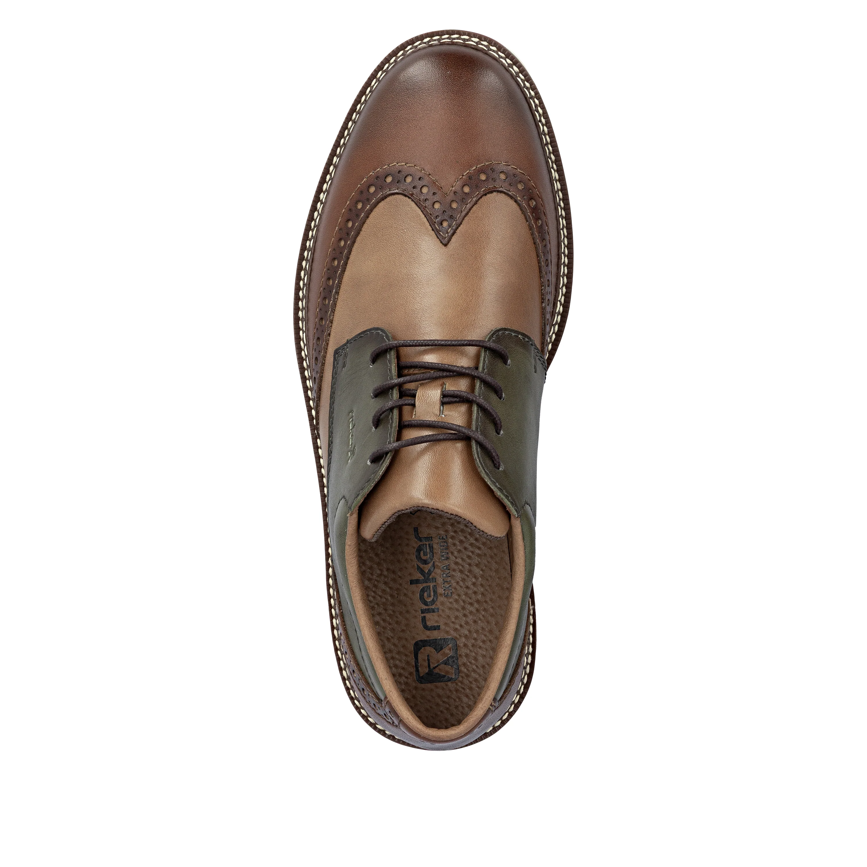 Rieker Men's Lace-up Shoe - Brown | 04504-91 - Image 8