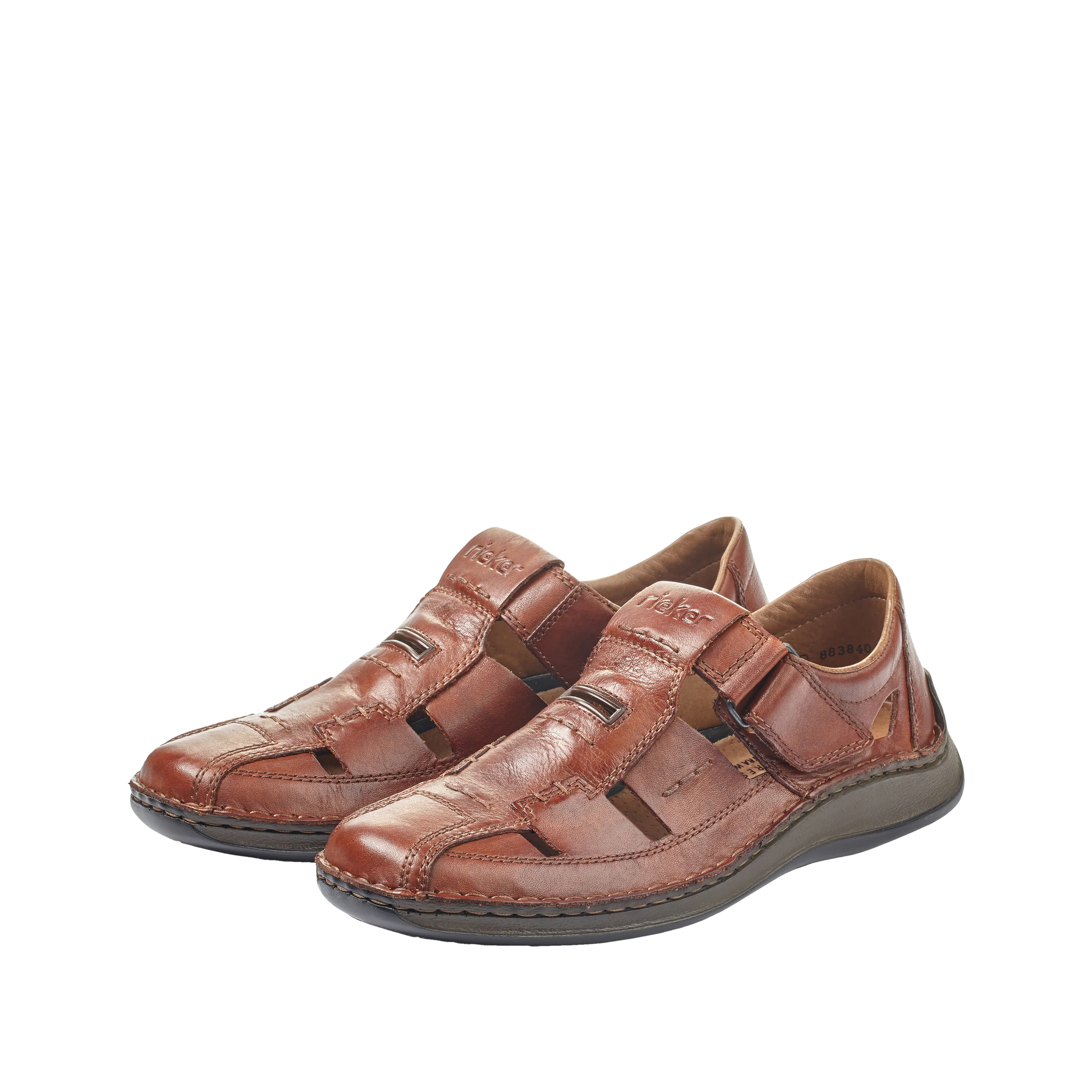Rieker Men's Fisherman Sandal - Brown | 05284-24 - Image 11