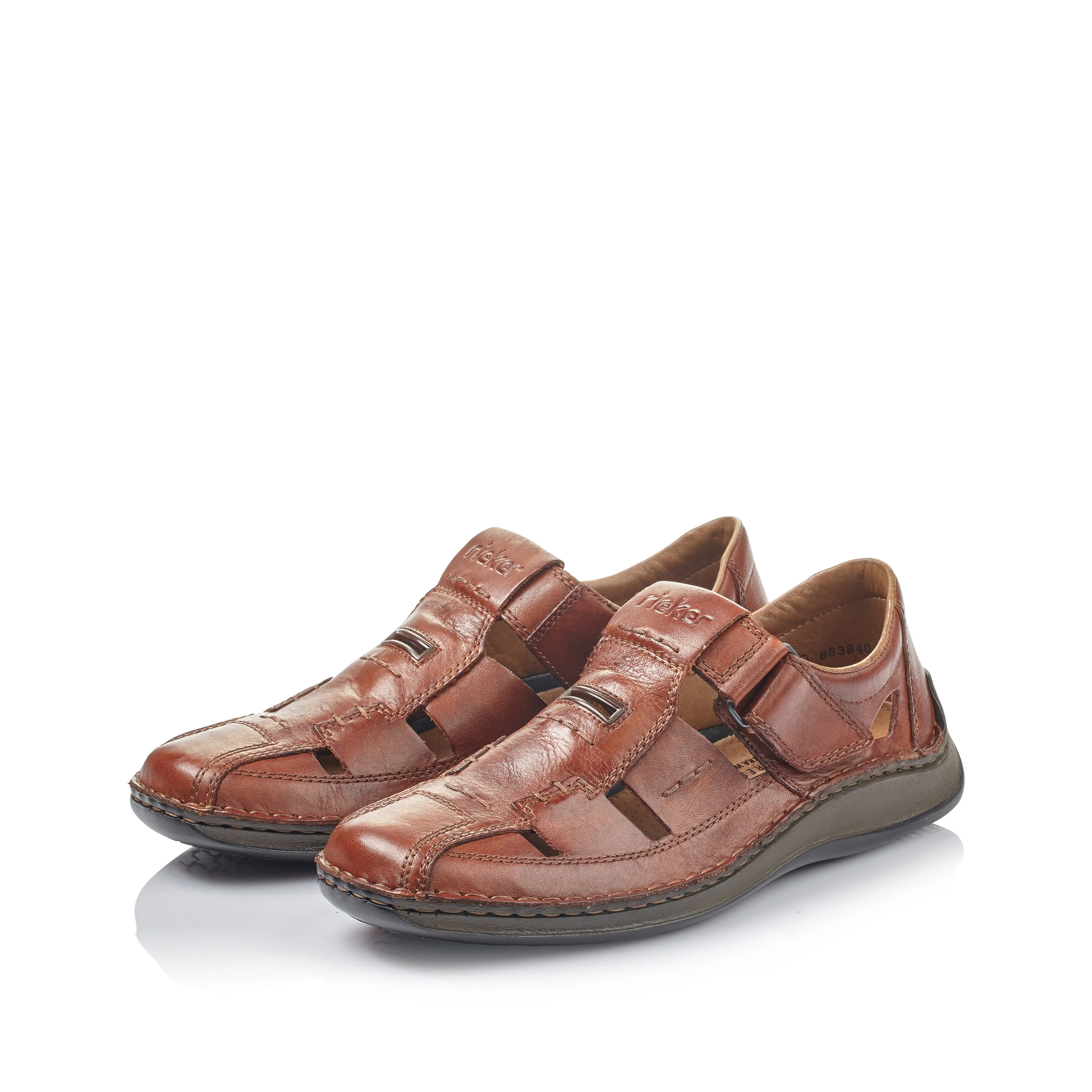 Rieker Men's Fisherman Sandal - Brown | 05284-24 - Image 12