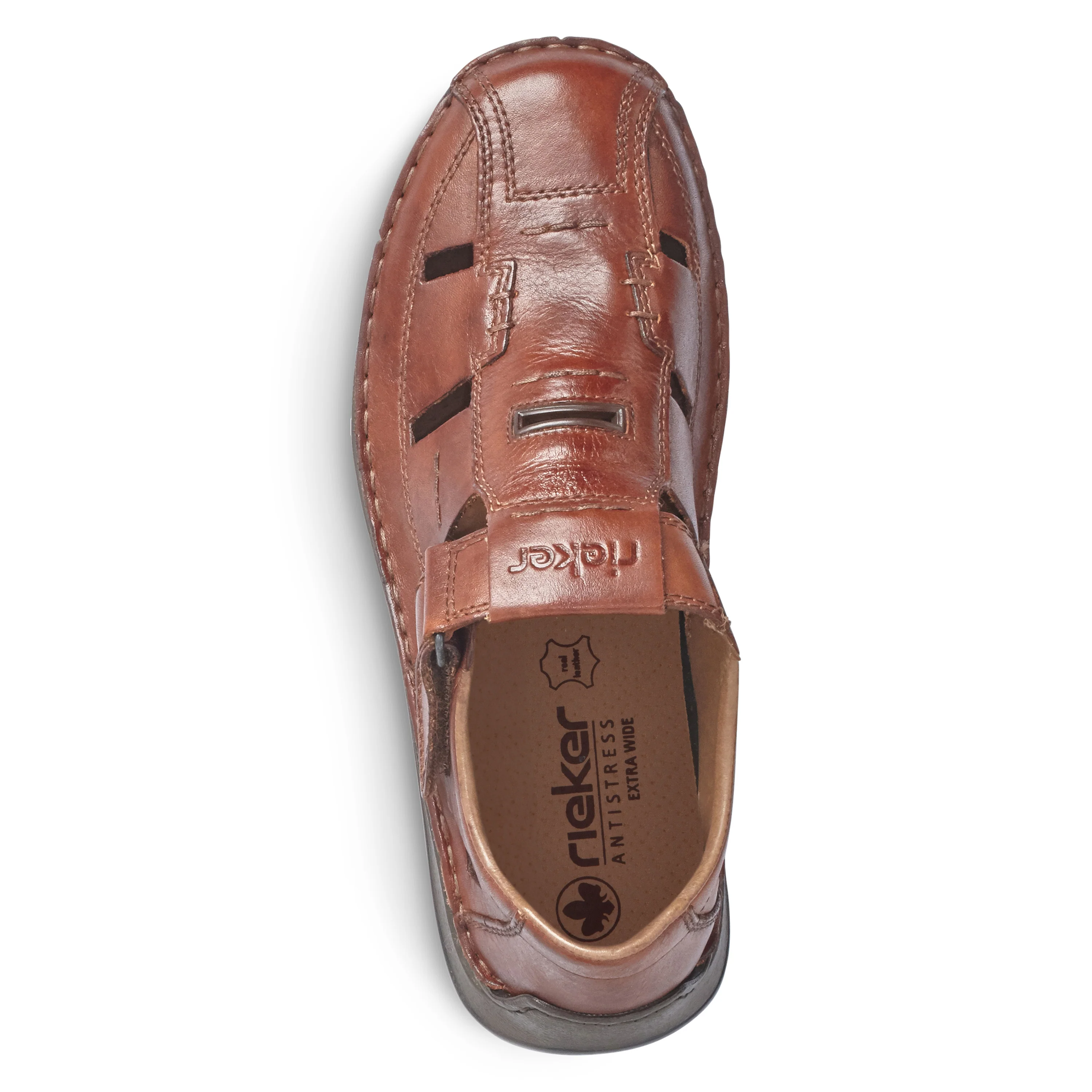Rieker Men's Fisherman Sandal - Brown | 05284-24 - Image 8