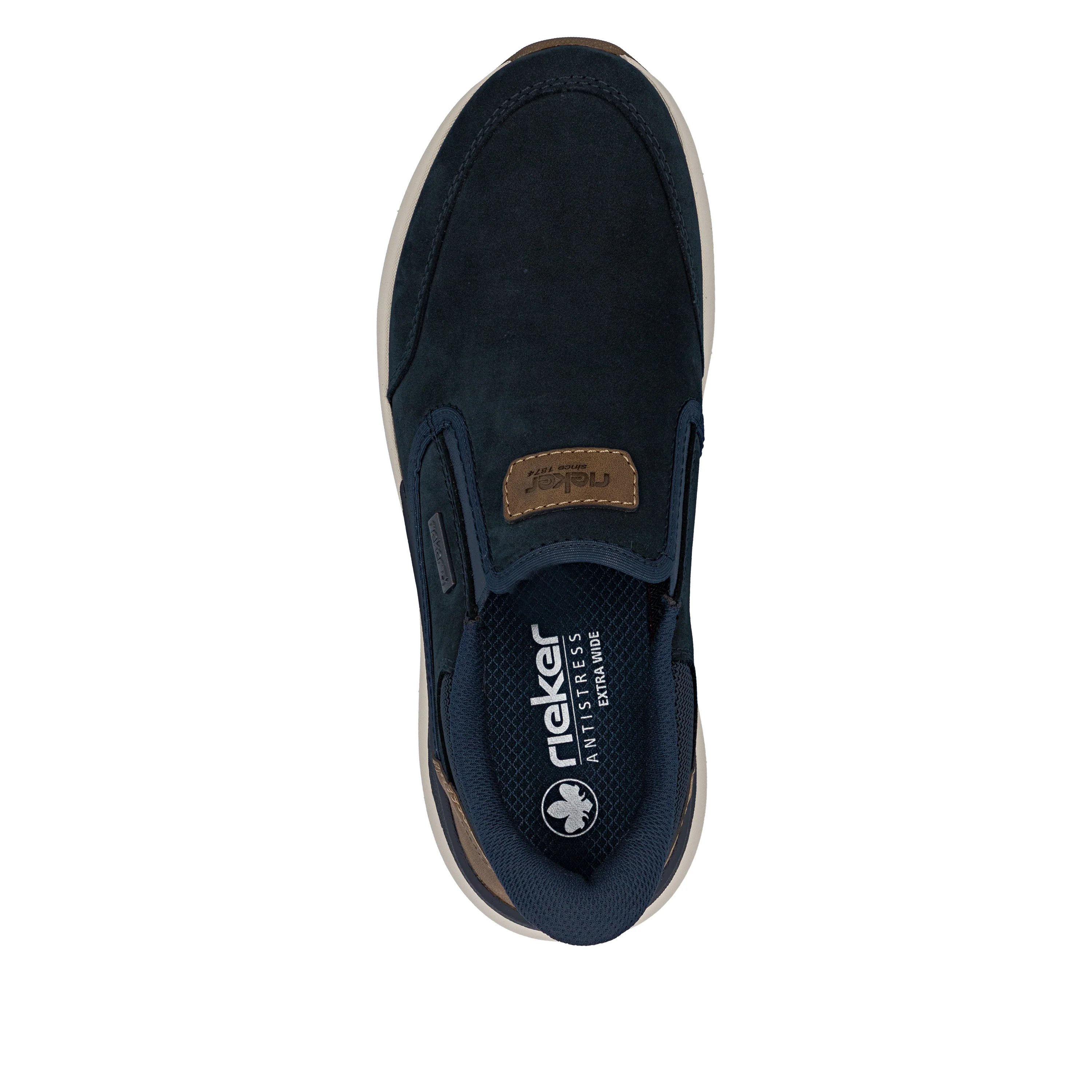 Rieker Men's Casual Slip-on Shoe - Blue | 06052-14 - Image 7