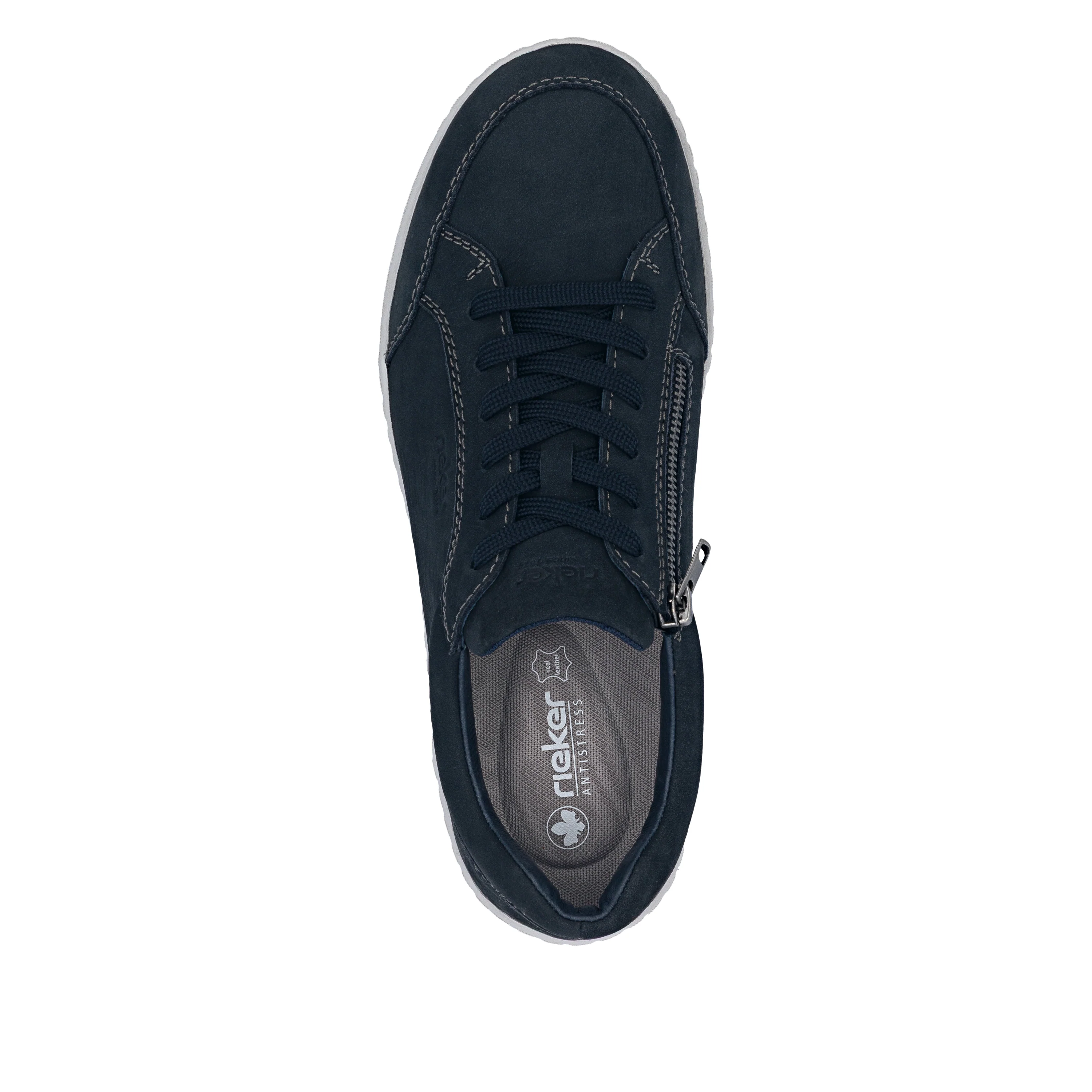 Rieker Men's Casual Lace-up Shoe - Blue | 08300-14 - Image 7