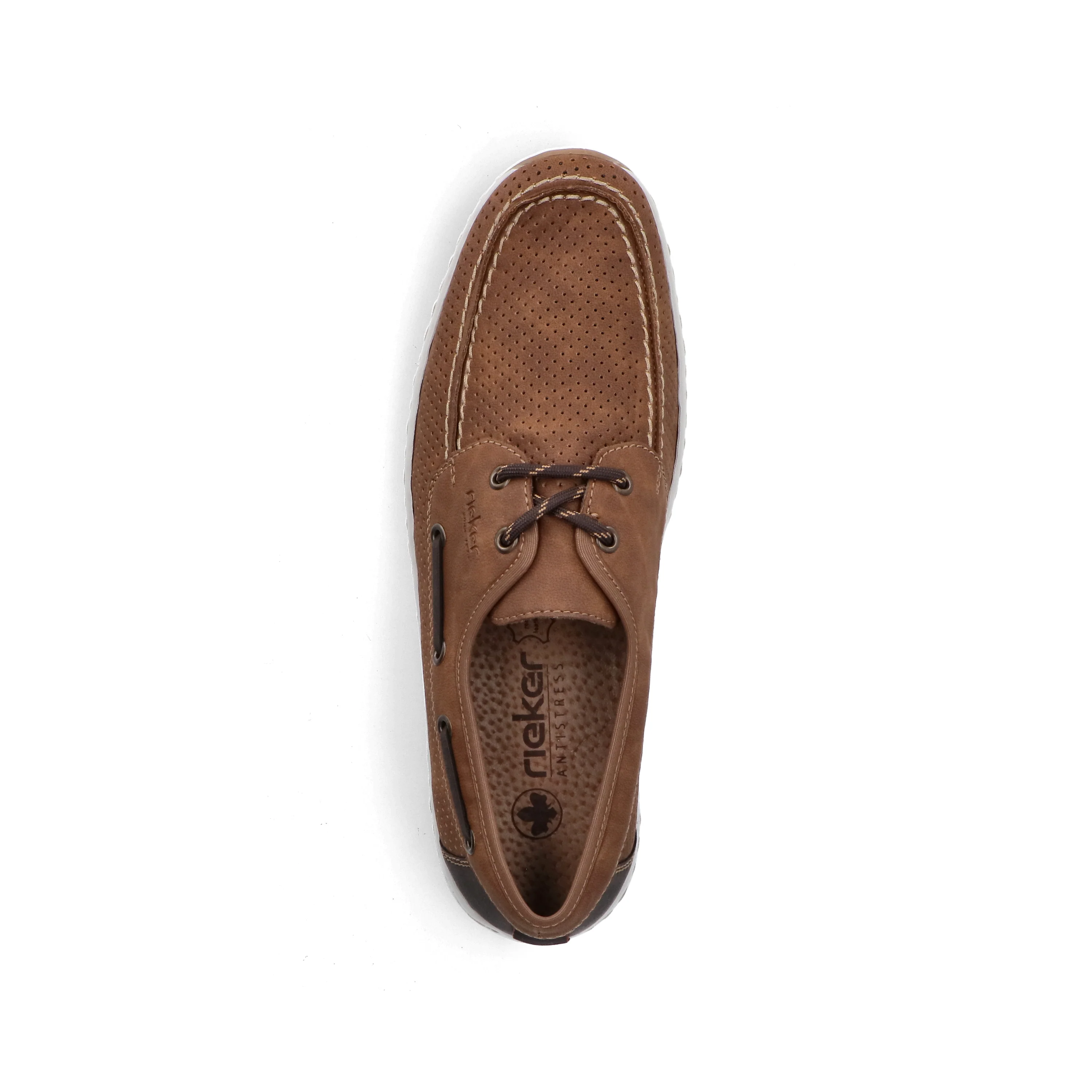 Rieker Men's Deck Shoe - Brown | 08816-24 - Image 8