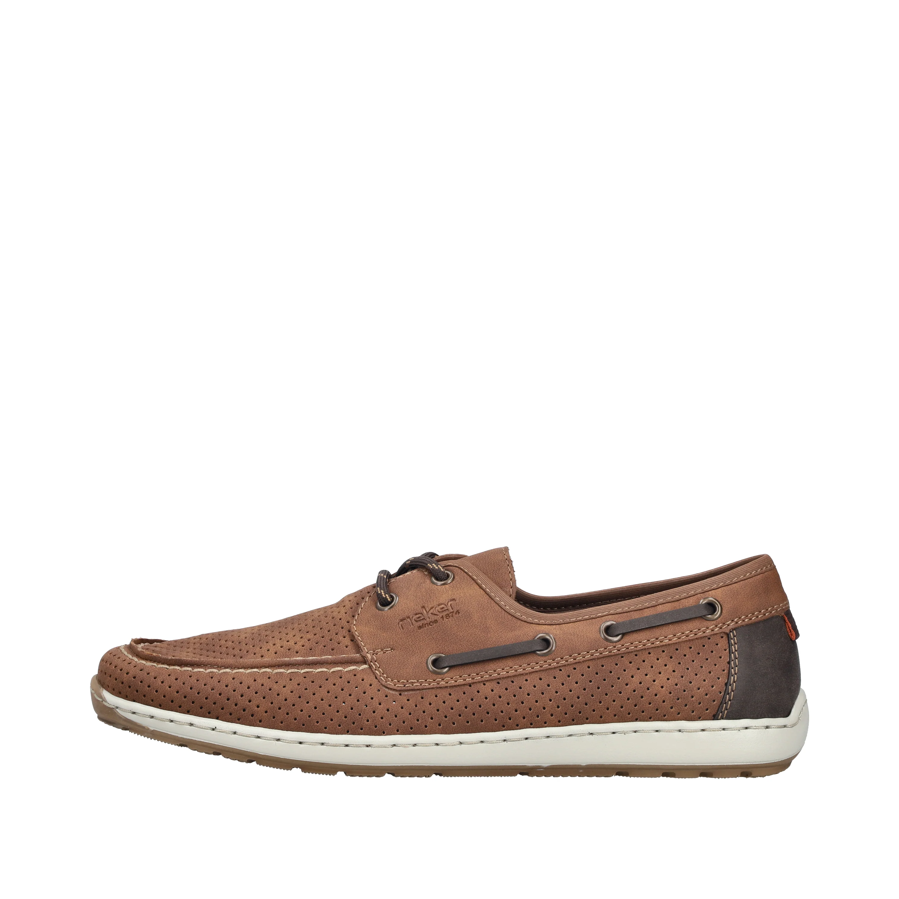 Rieker Men's Deck Shoe - Brown | 08816-24 - Image 9