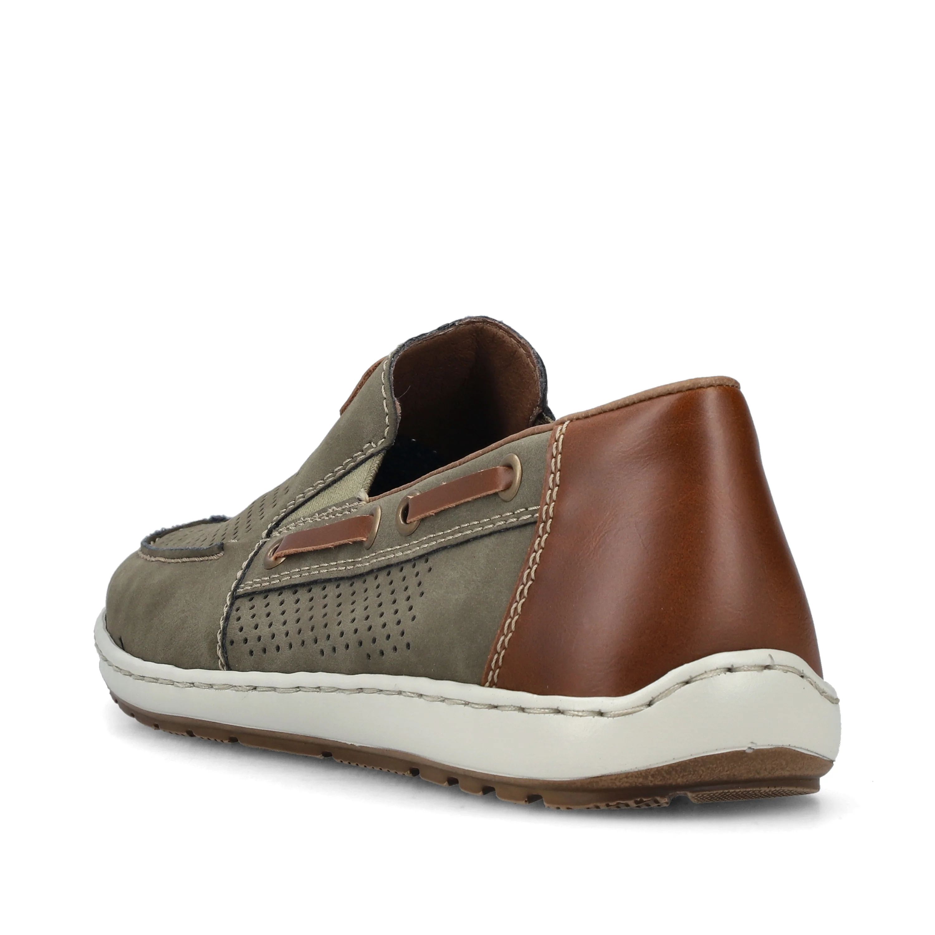 Rieker Men's Deck Shoe - Green | 08866-54 - Image 3