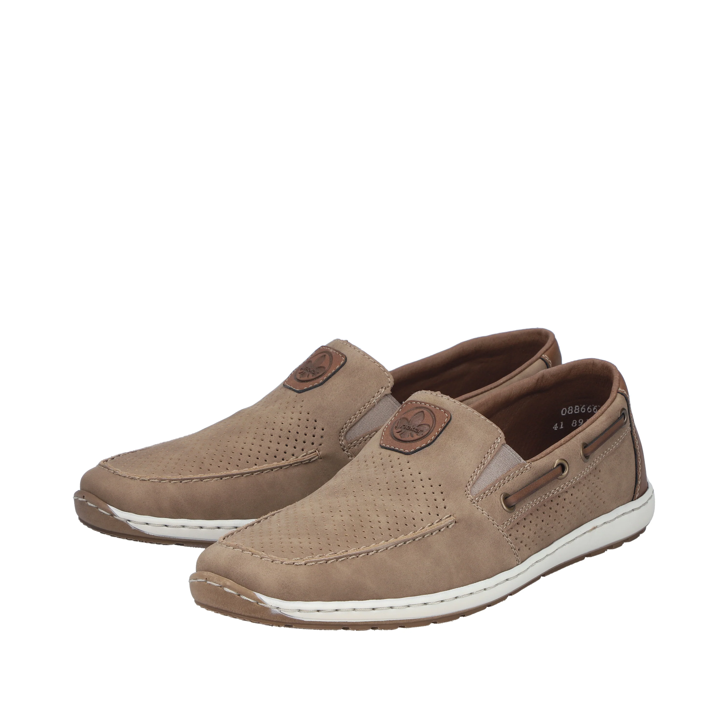 Rieker Men's Deck Shoe - Beige | 08866-64 - Image 15