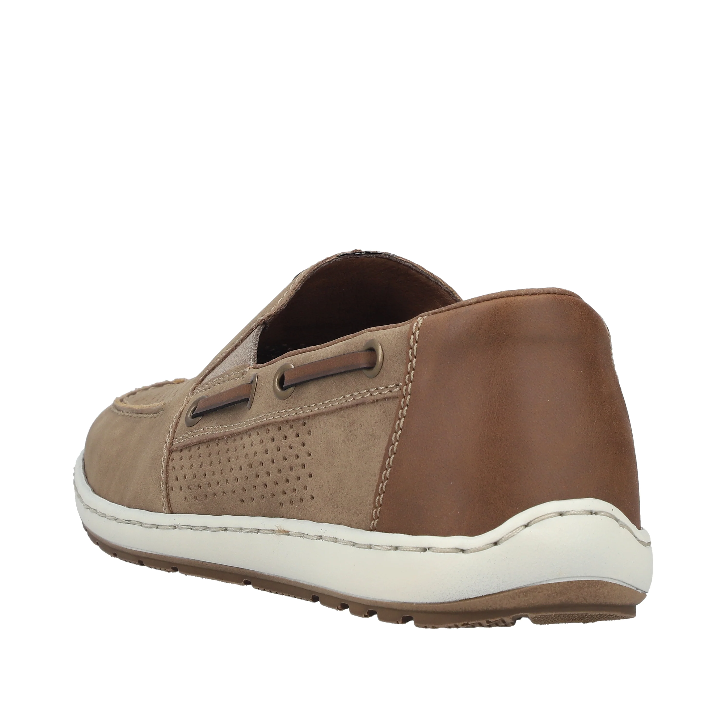 Rieker Men's Deck Shoe - Beige | 08866-64 - Image 5