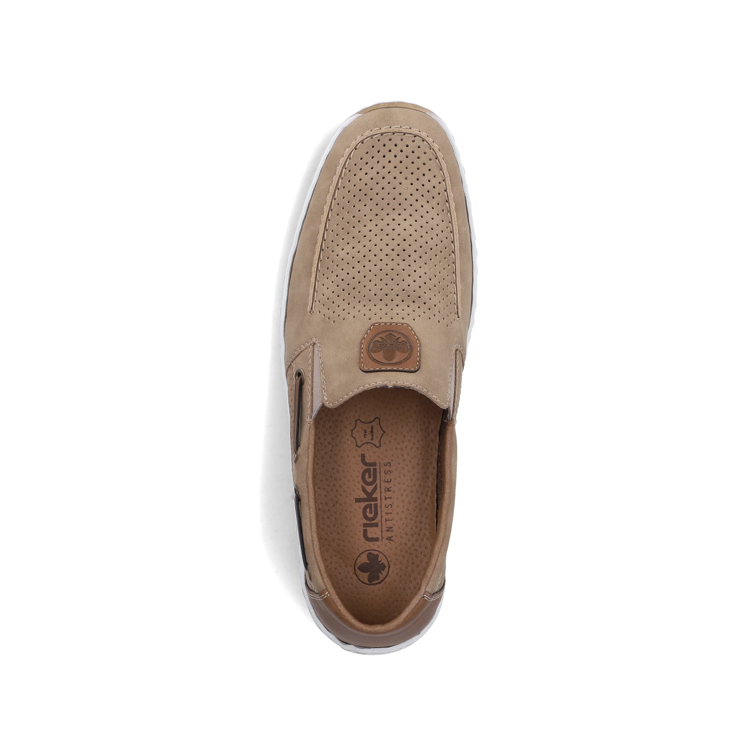 Rieker Men's Deck Shoe - Beige | 08866-64 - Image 8