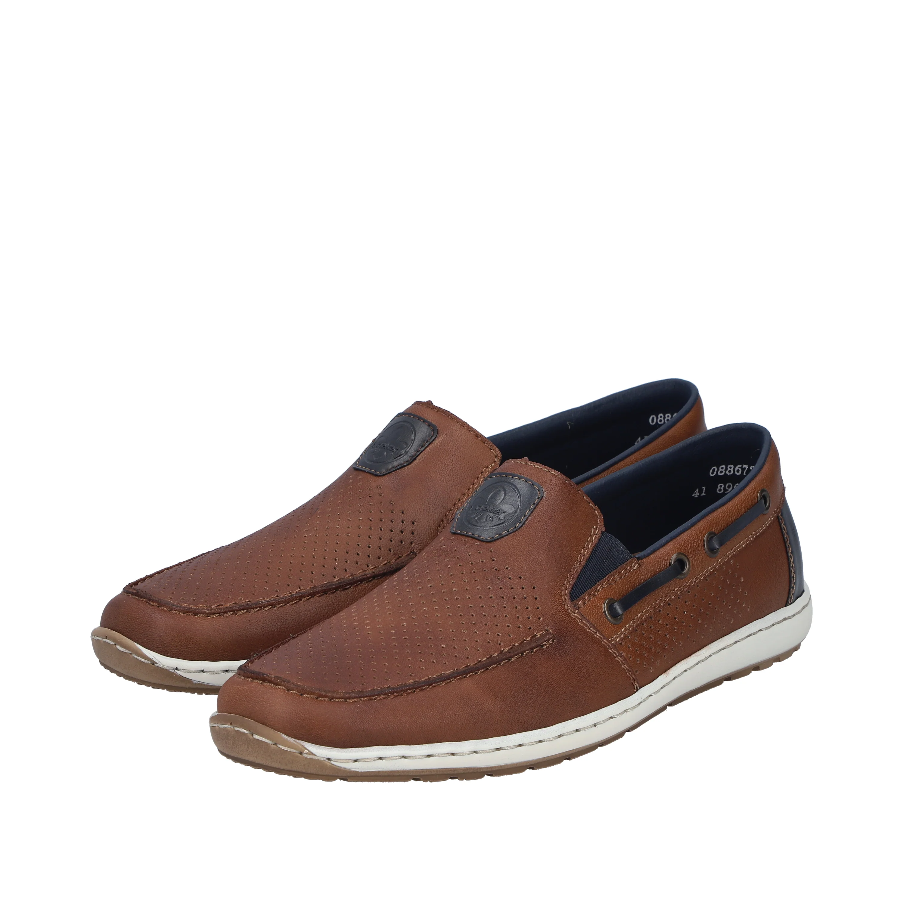 Rieker Men's Deck Shoe - Brown | 08867-25 - Image 15