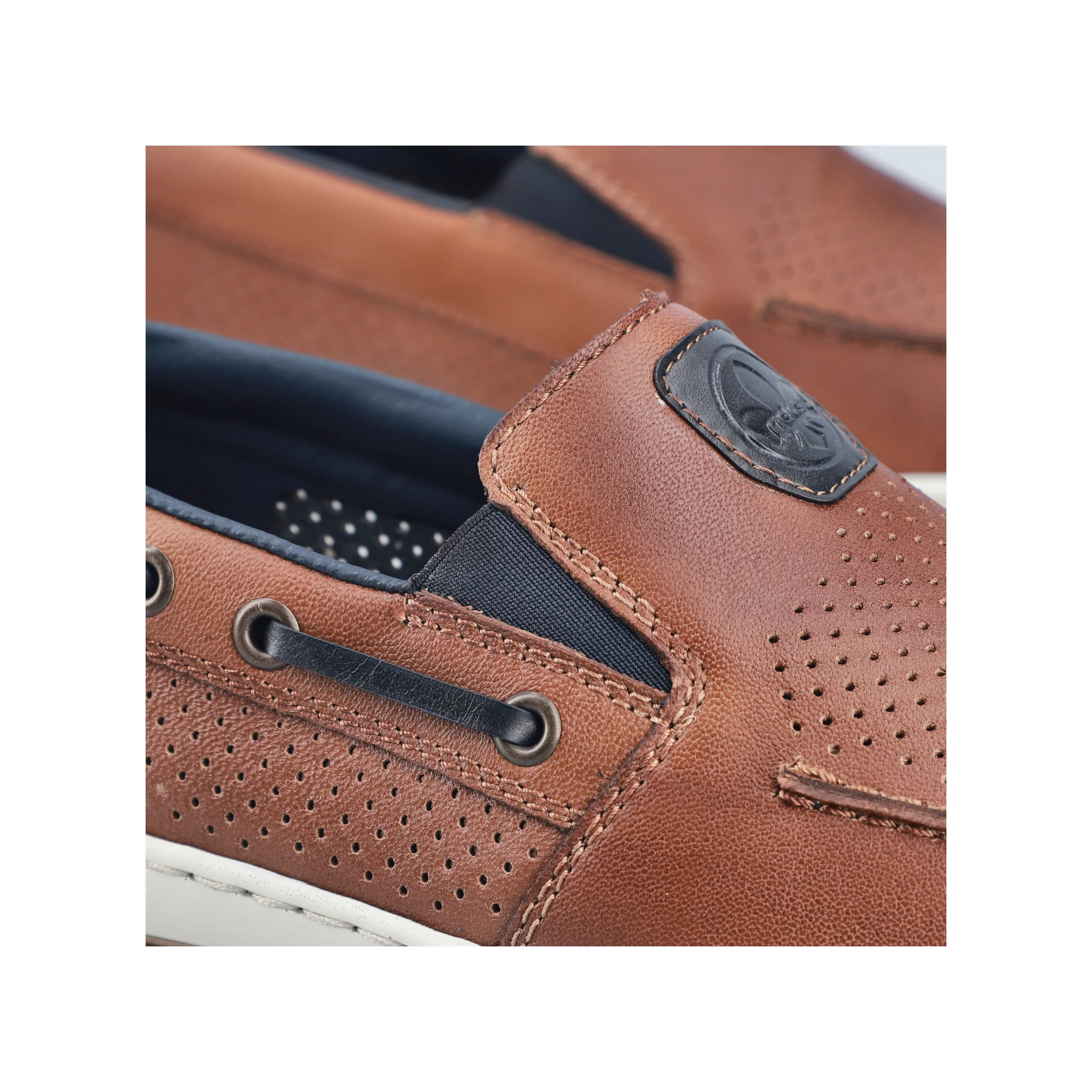 Rieker Men's Deck Shoe - Brown | 08867-25 - Image 19