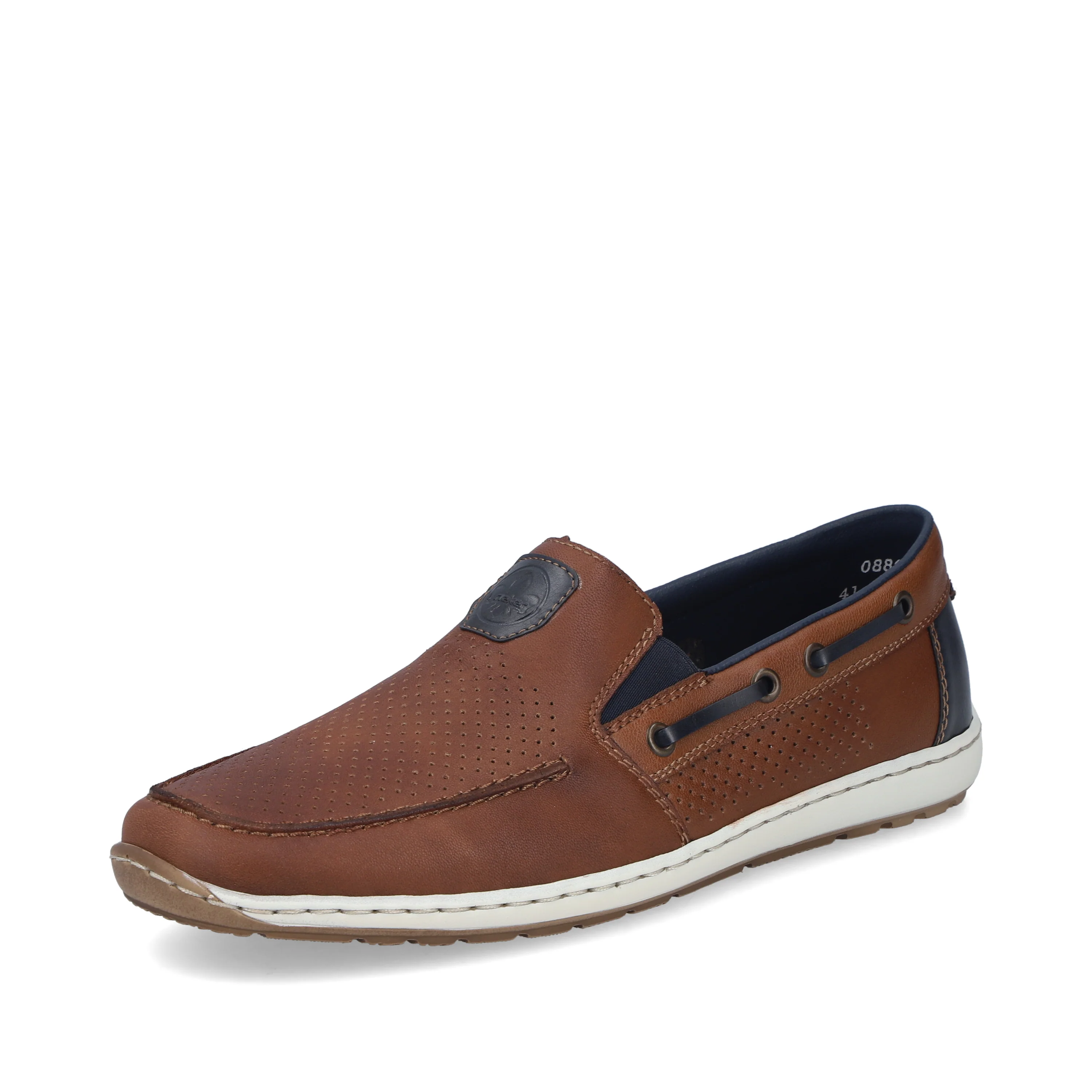 Rieker Men's Deck Shoe - Brown | 08867-25 - Image 2