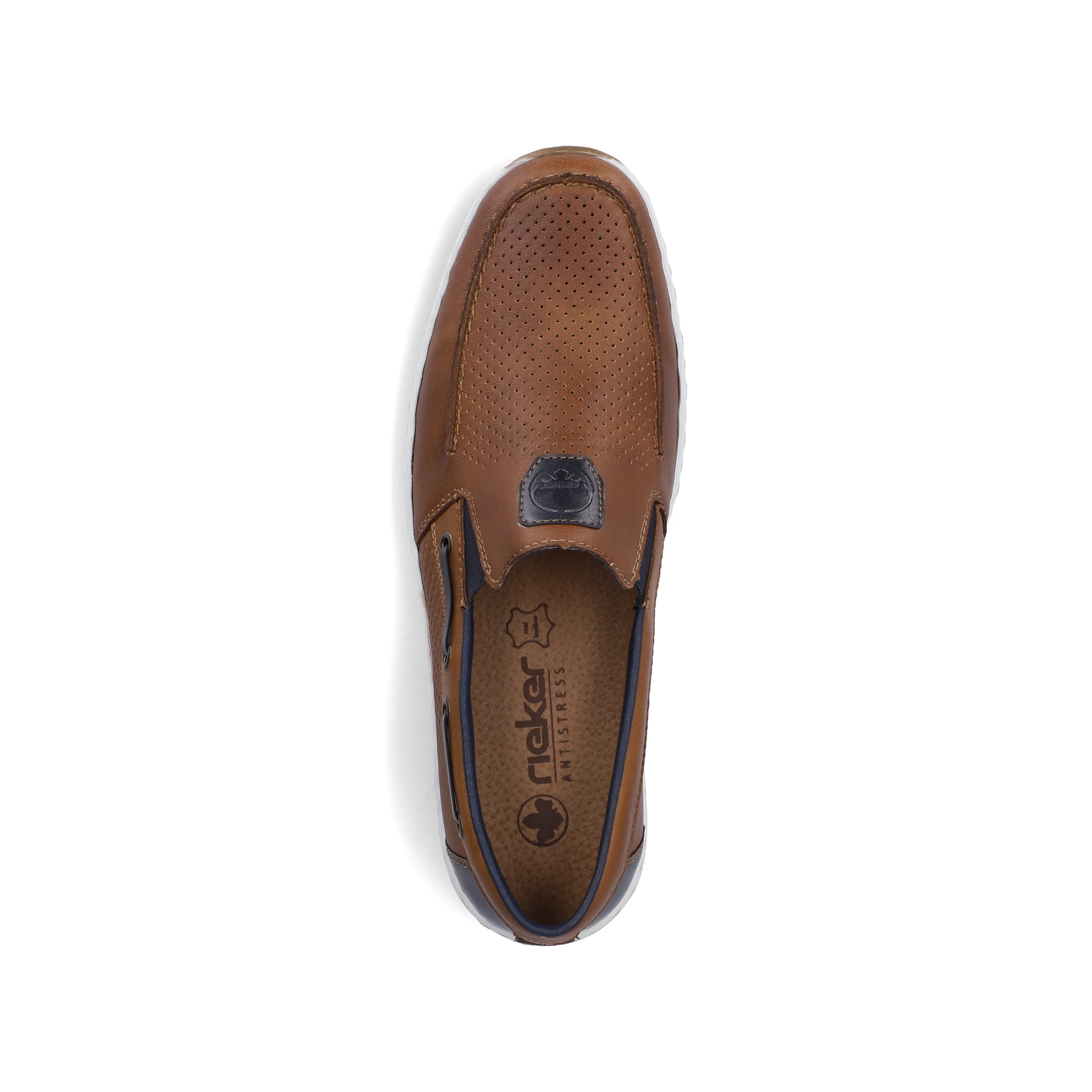 Rieker Men's Deck Shoe - Brown | 08867-25 - Image 8