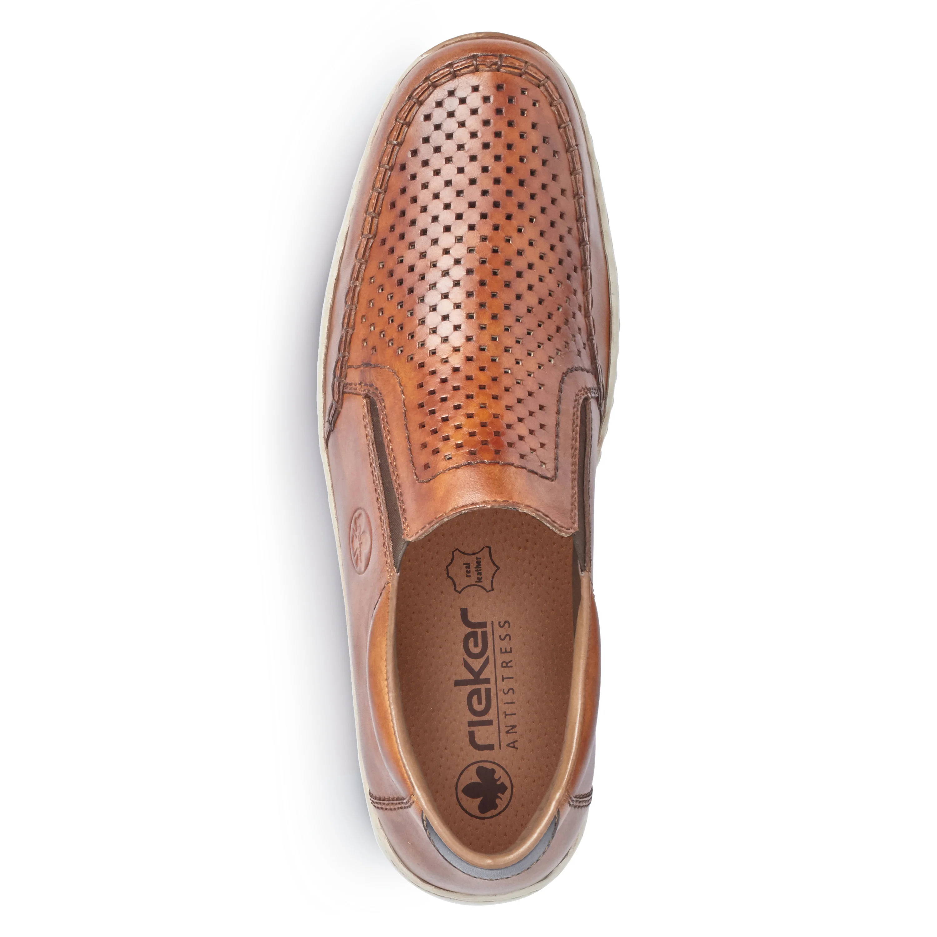 Rieker Men's Comfort Slip-on Shoe - Brown | 08868-24 - Image 4