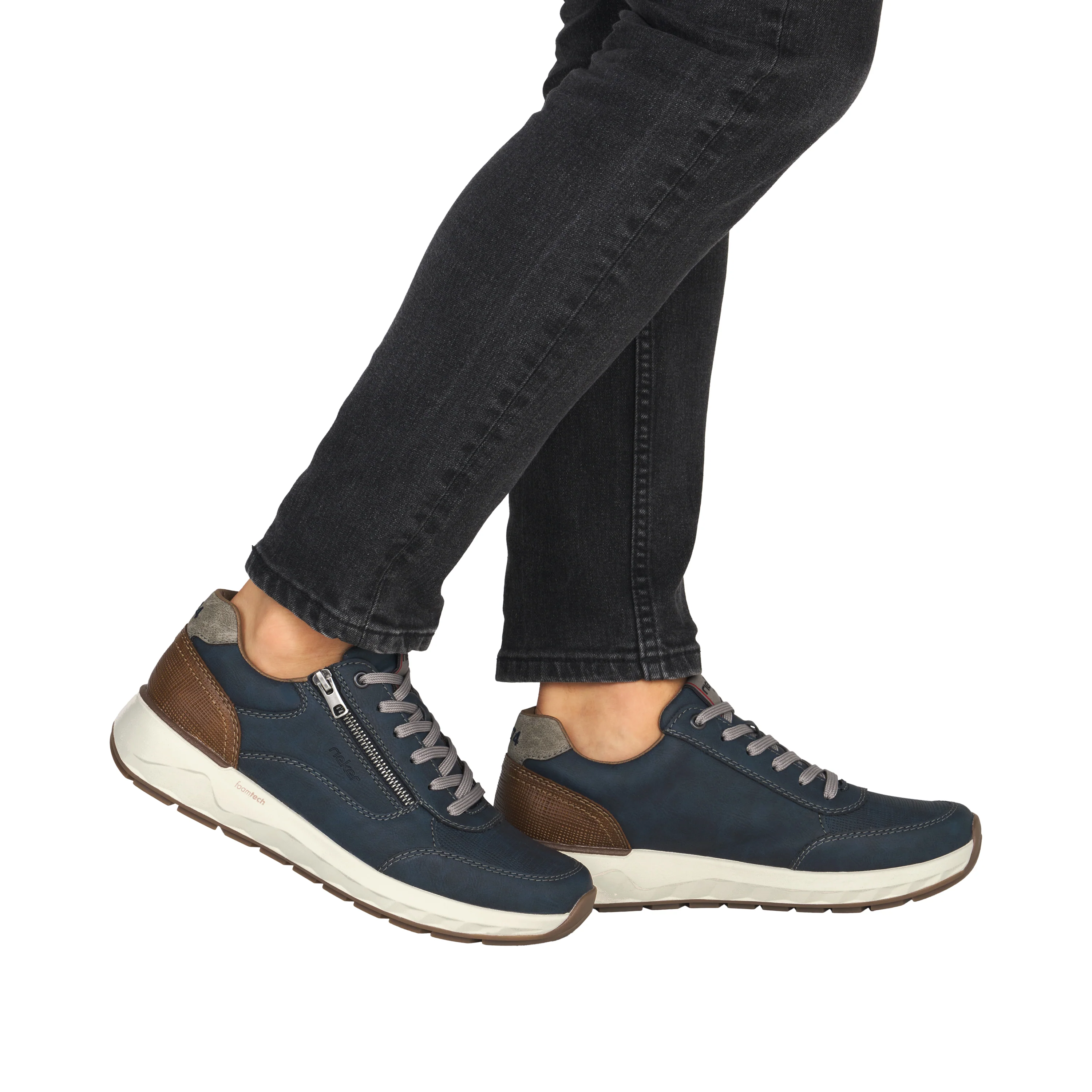 Rieker Men's Trainer - Blue | 11504-14 - Image 19