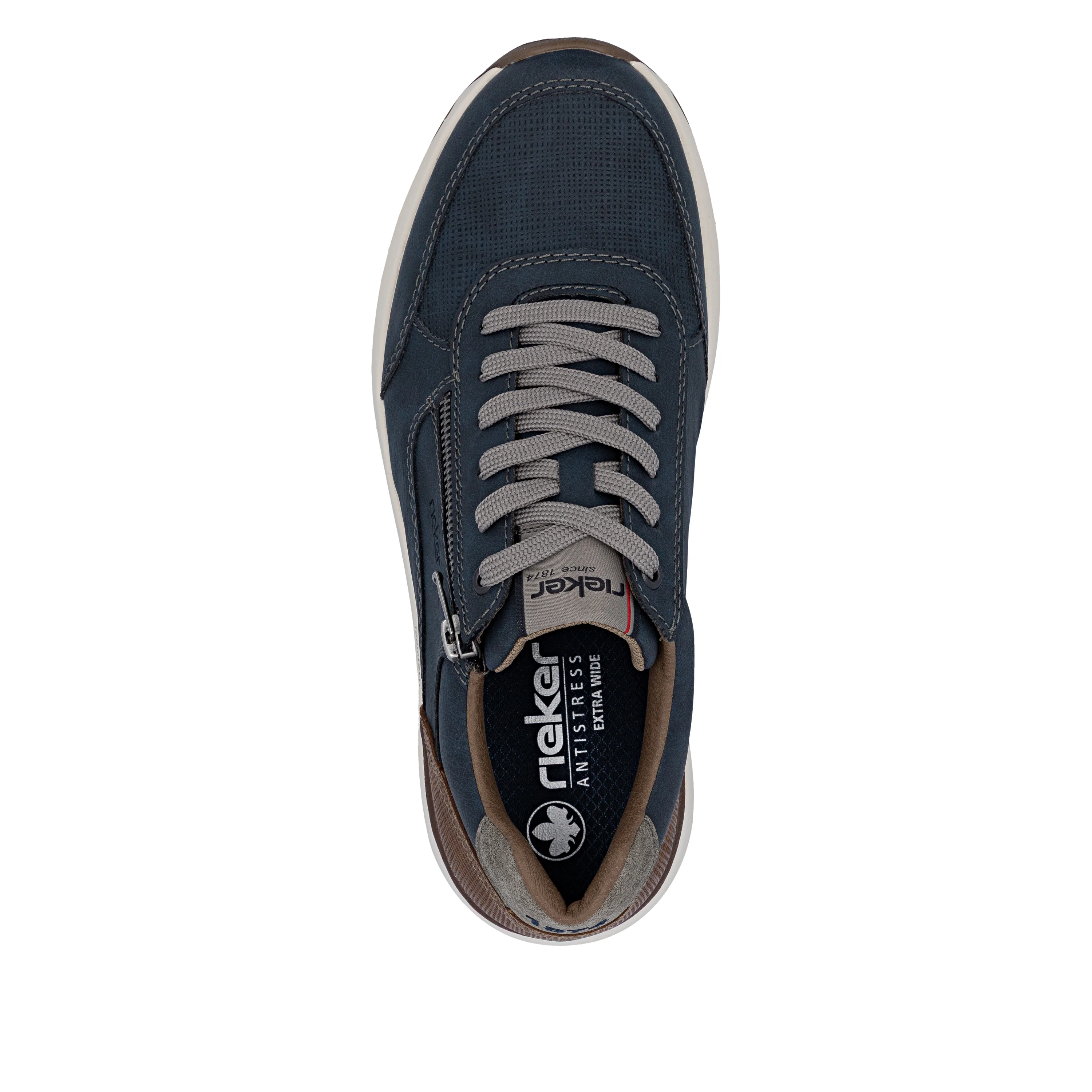Rieker Men's Trainer - Blue | 11504-14 - Image 7
