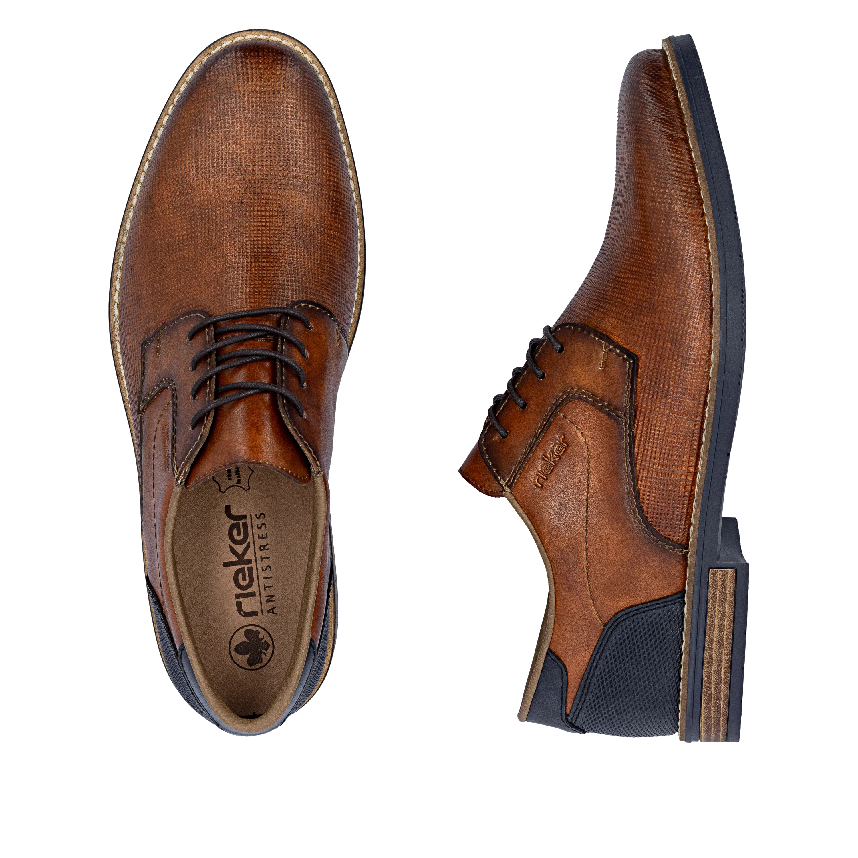 Rieker Men's Lace-up Shoe - Brown | 13504-24 - Image 18
