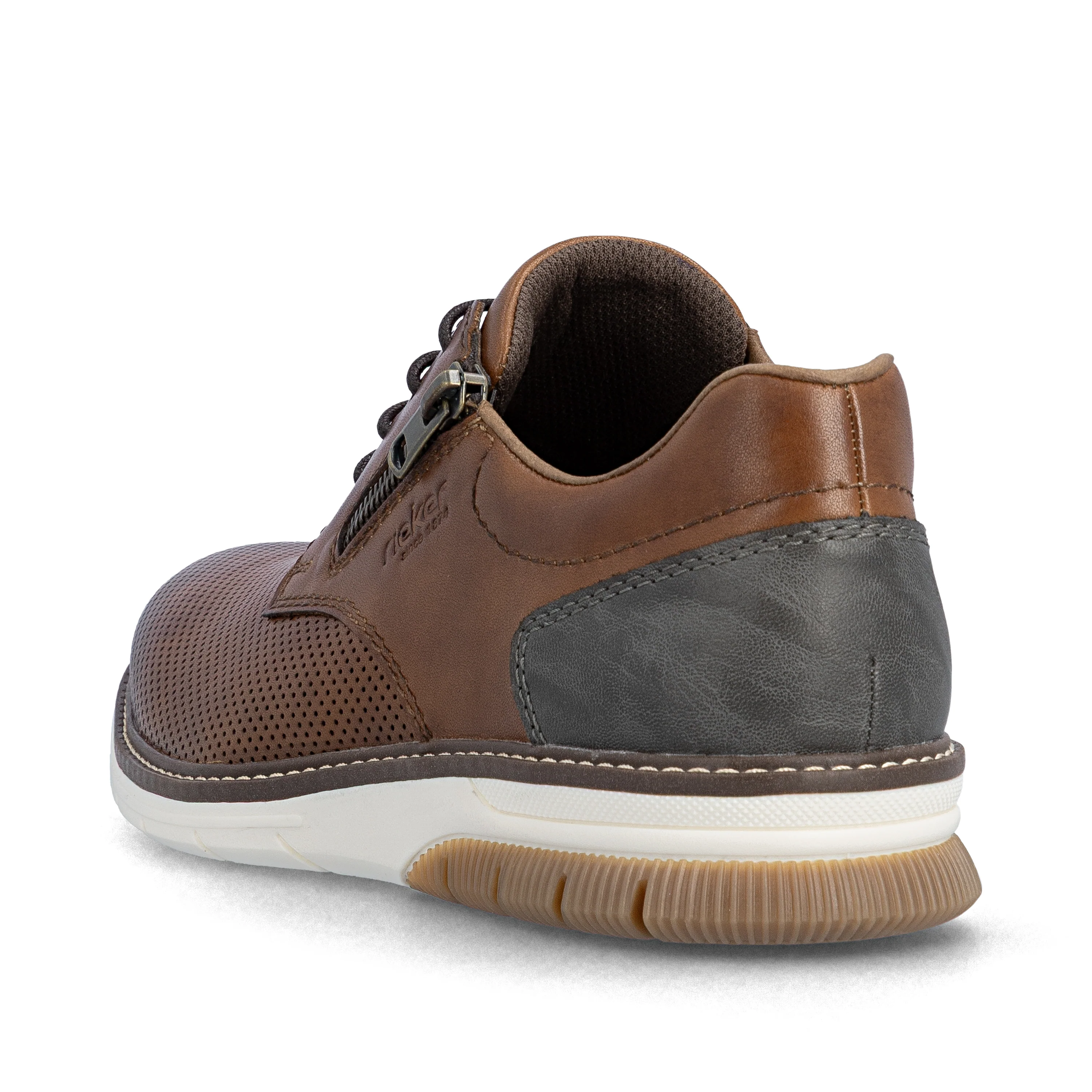 Rieker Men's Casual Lace-up Shoe - Brown | 14412-24 - Image 6