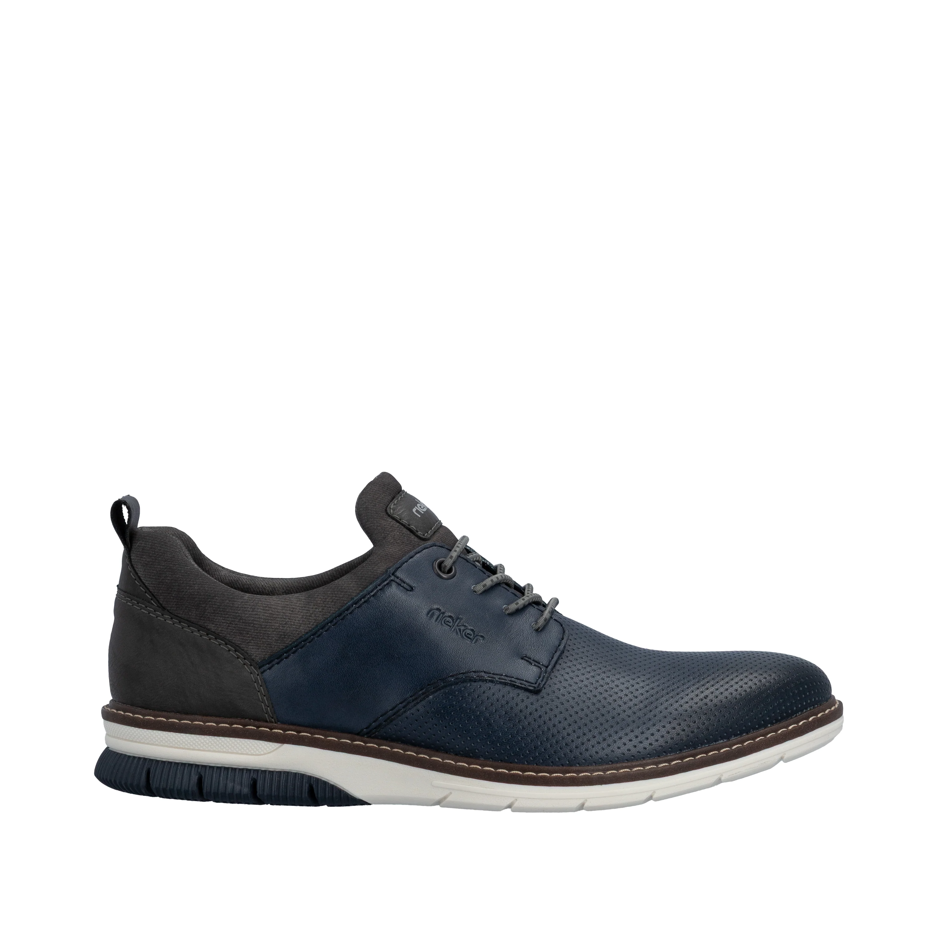 Rieker Men's Casual Lace-up Shoe - Blue | 14450-16 - Image 21