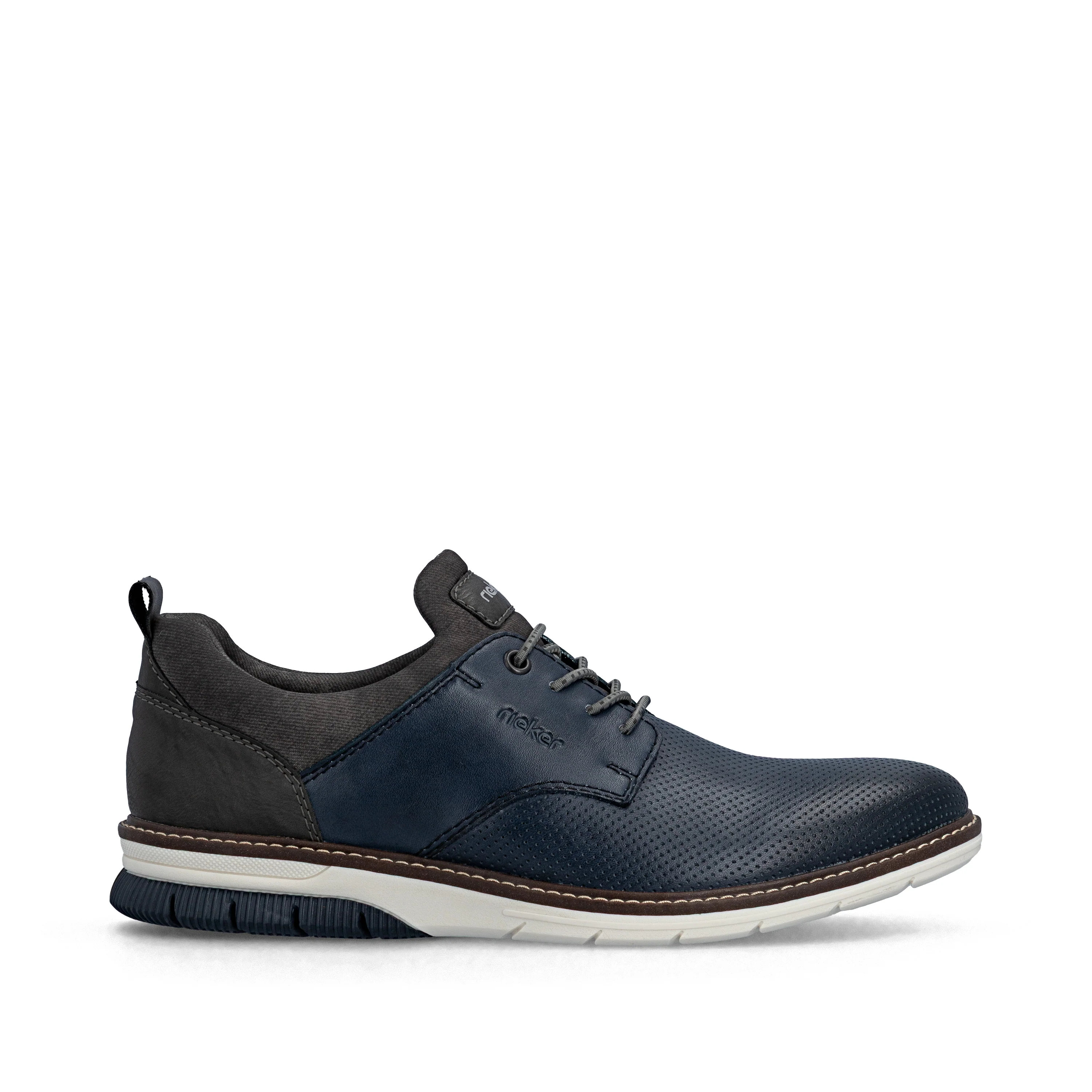 Rieker Men's Casual Lace-up Shoe - Blue | 14450-16 - Image 22