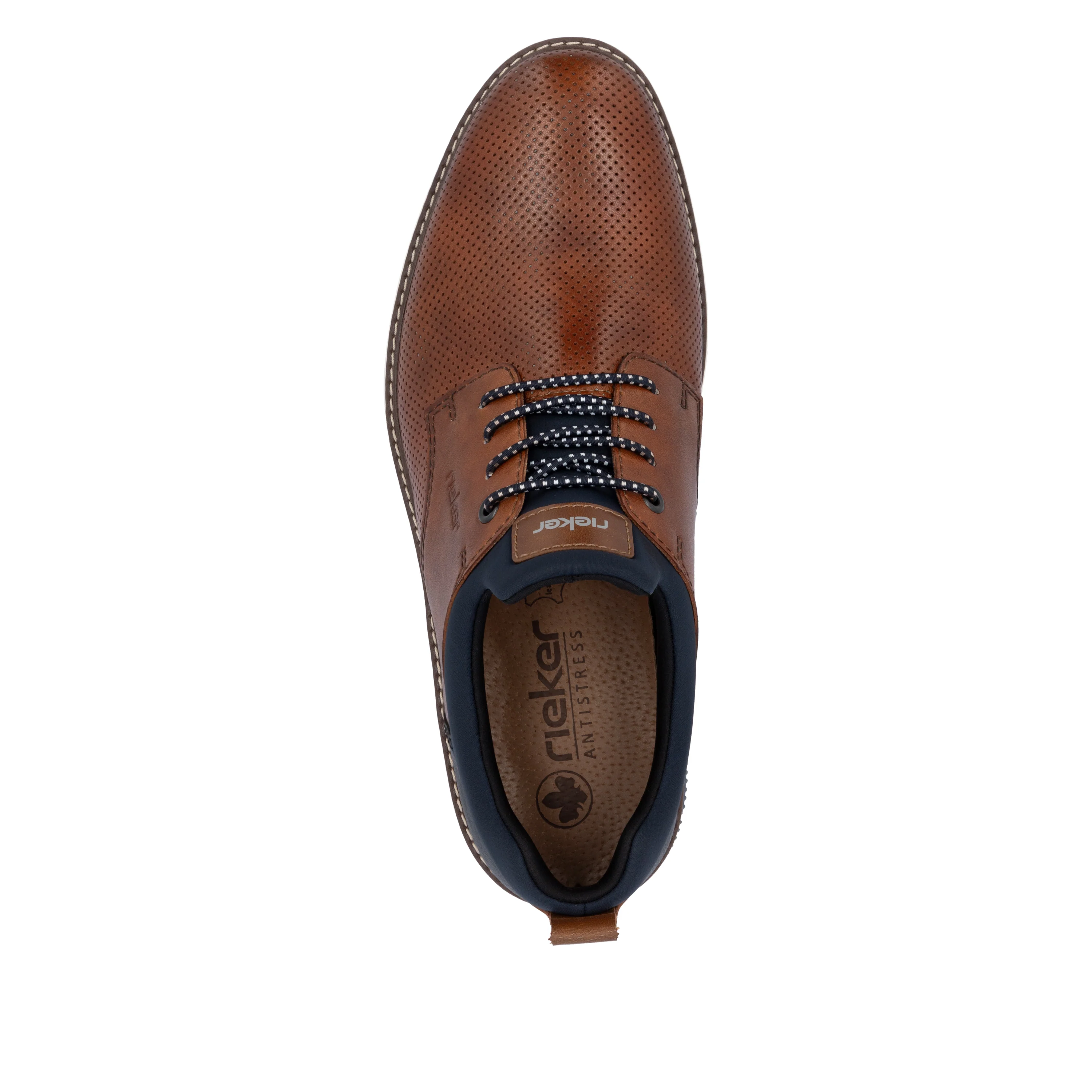 Rieker Men's Casual Lace-up Shoe - Brown | 14450-22 - Image 10
