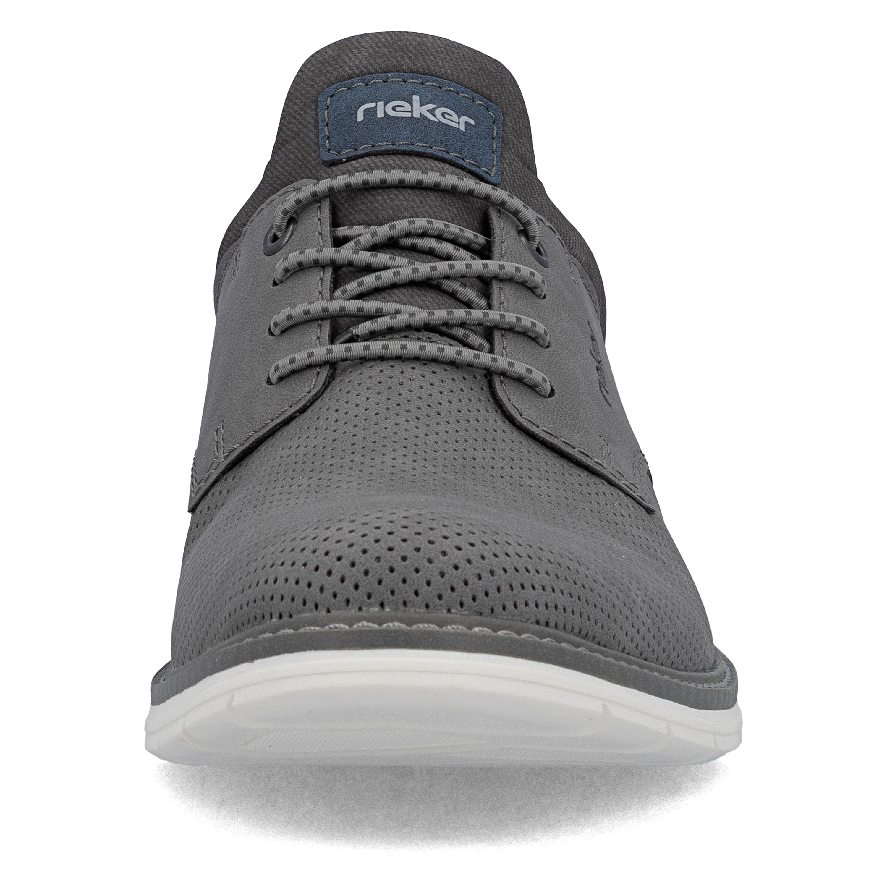Rieker Men's Casual Lace-up Shoe - Grey | 14450-42 - Image 12