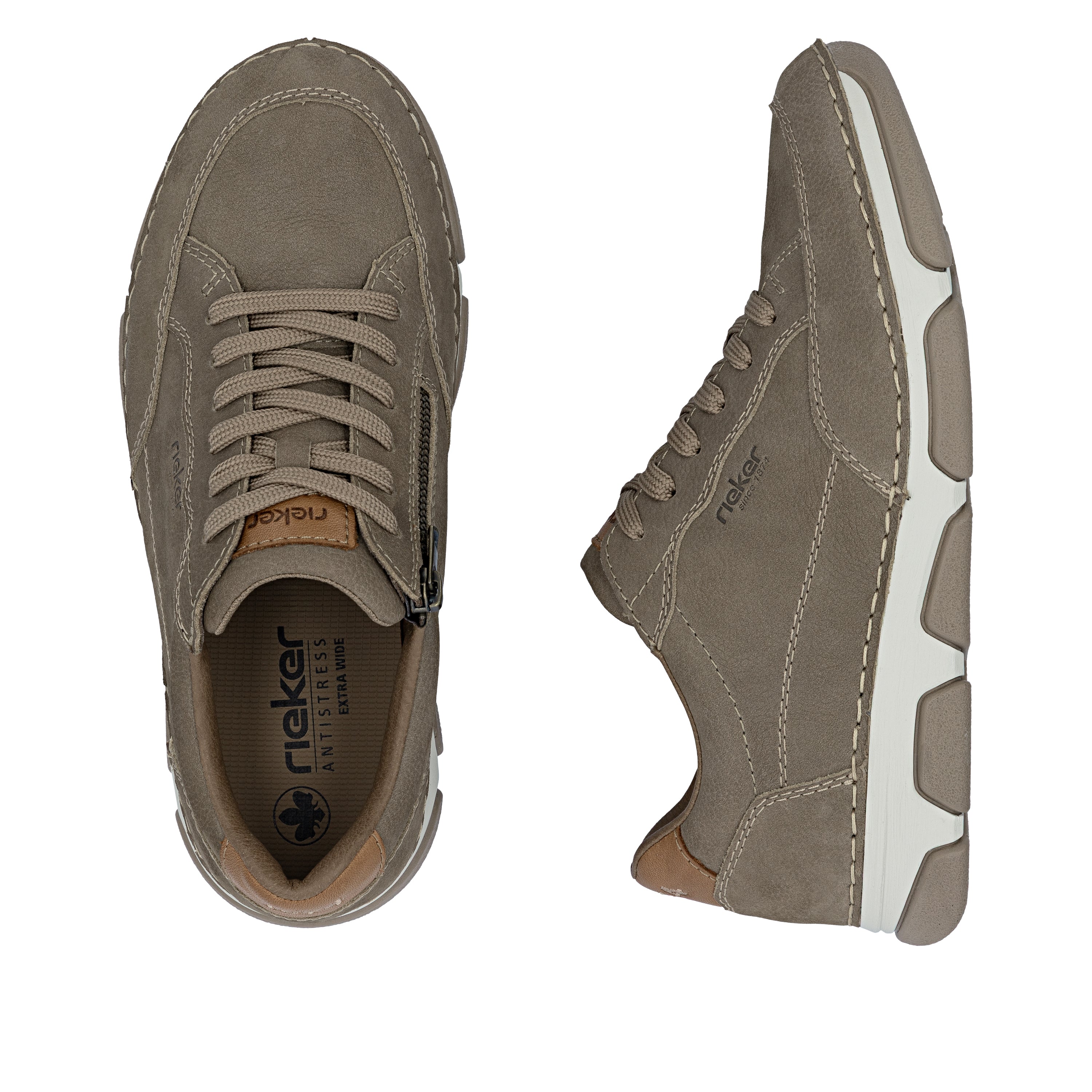 Rieker Men's Casual Lace-up Shoe - Brown | 15900-25 - Image 17