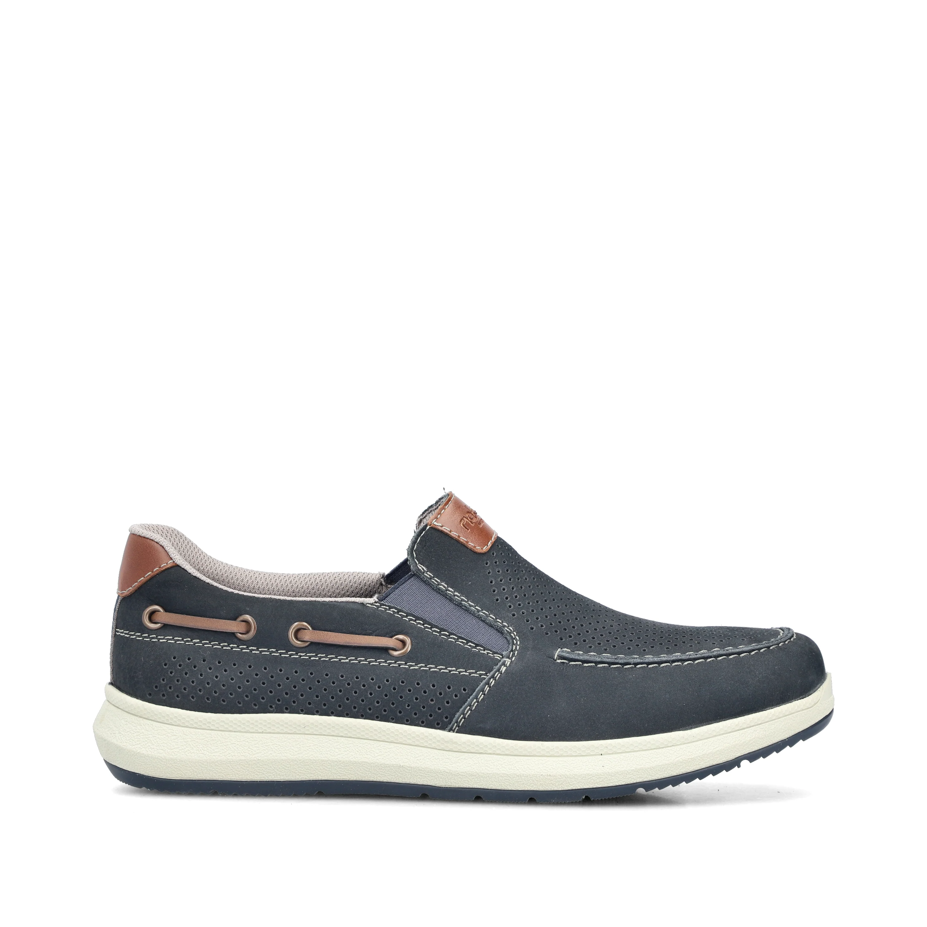Rieker Men's Comfort Slip-on Shoe - Blue | 16968-14 - Image 22