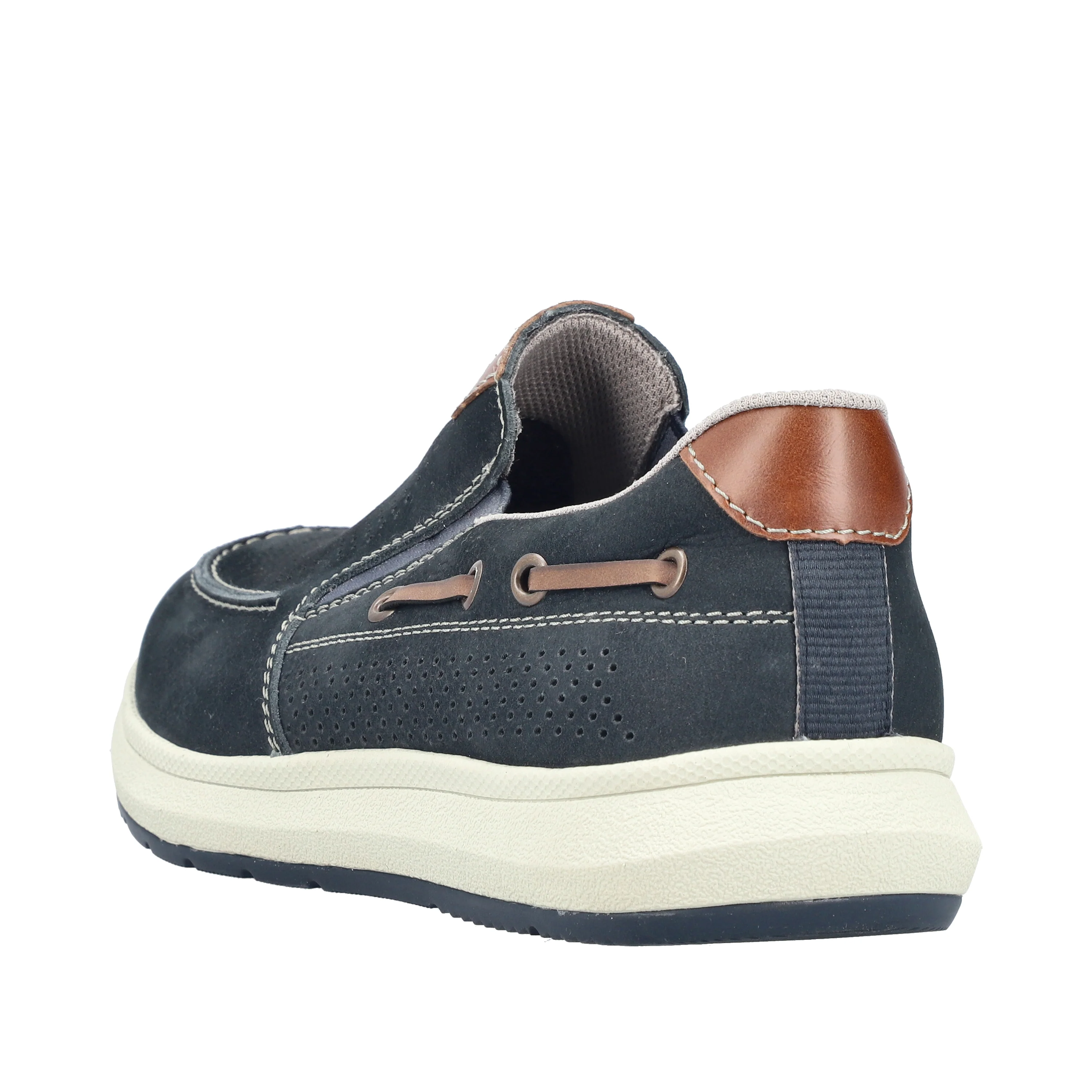 Rieker Men's Comfort Slip-on Shoe - Blue | 16968-14 - Image 5