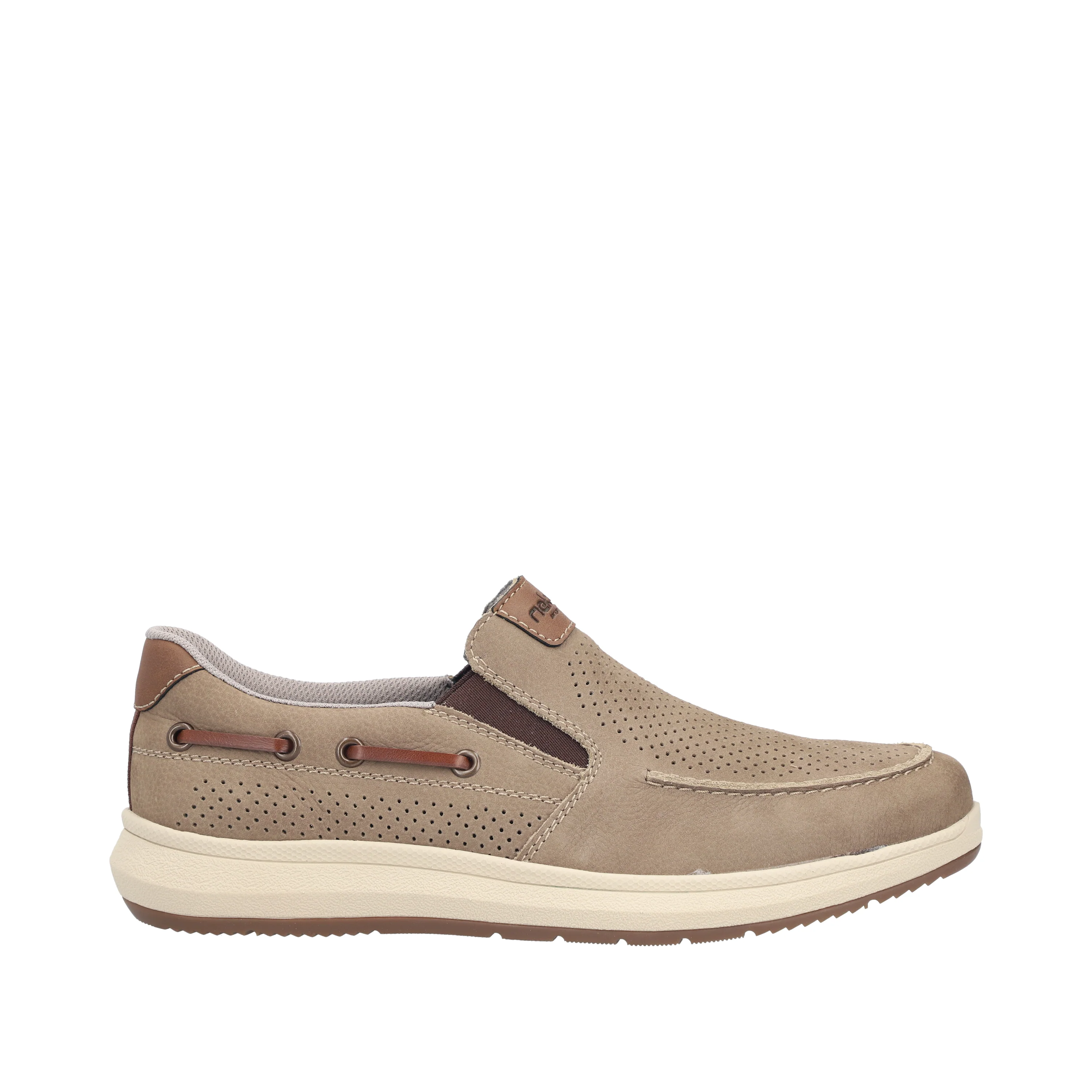 Rieker Men's Comfort Slip-on Shoe - Beige | 16968-64 - Image 21