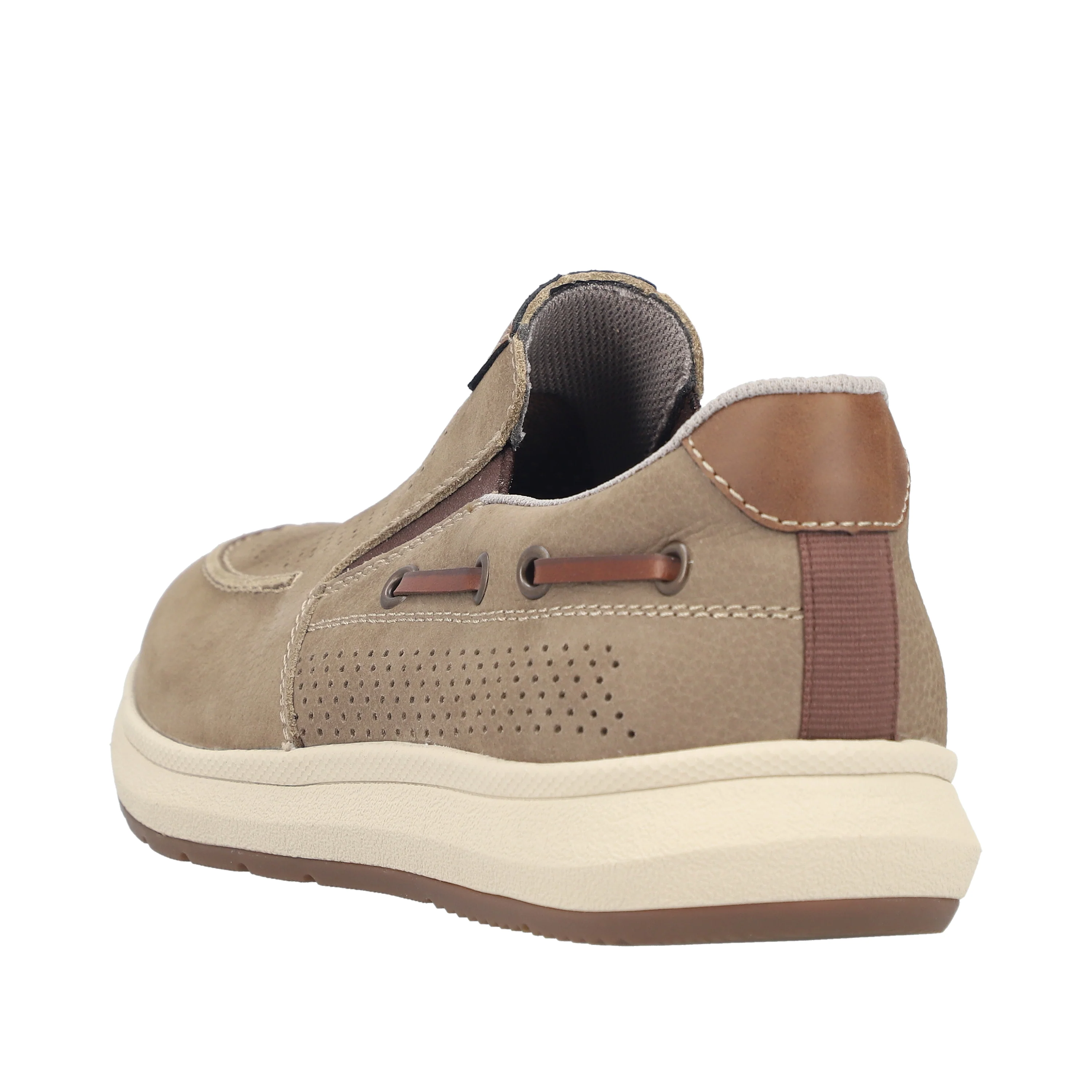 Rieker Men's Comfort Slip-on Shoe - Beige | 16968-64 - Image 5