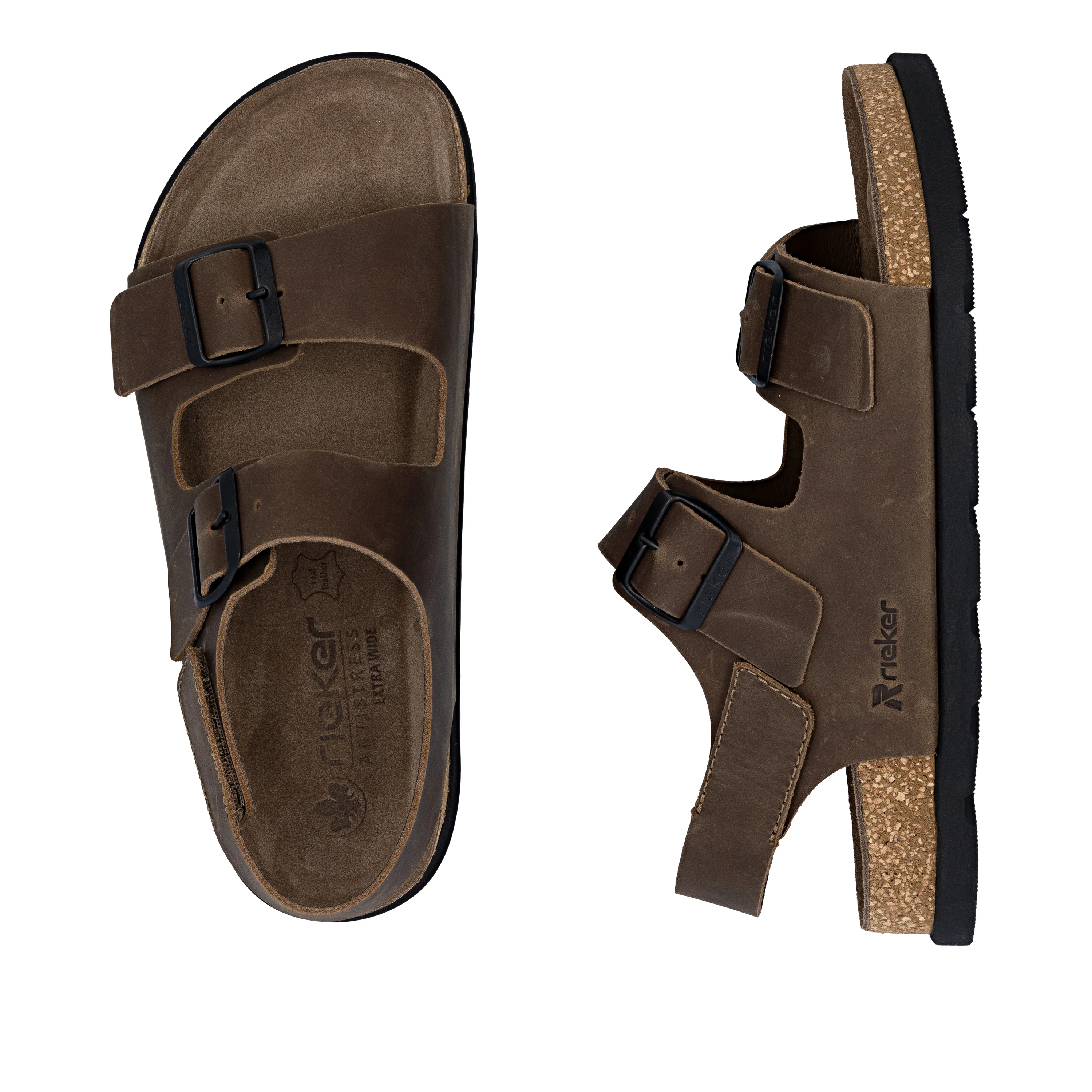 Rieker Men's Mule Sandal - Brown | 21152-25 - Image 18