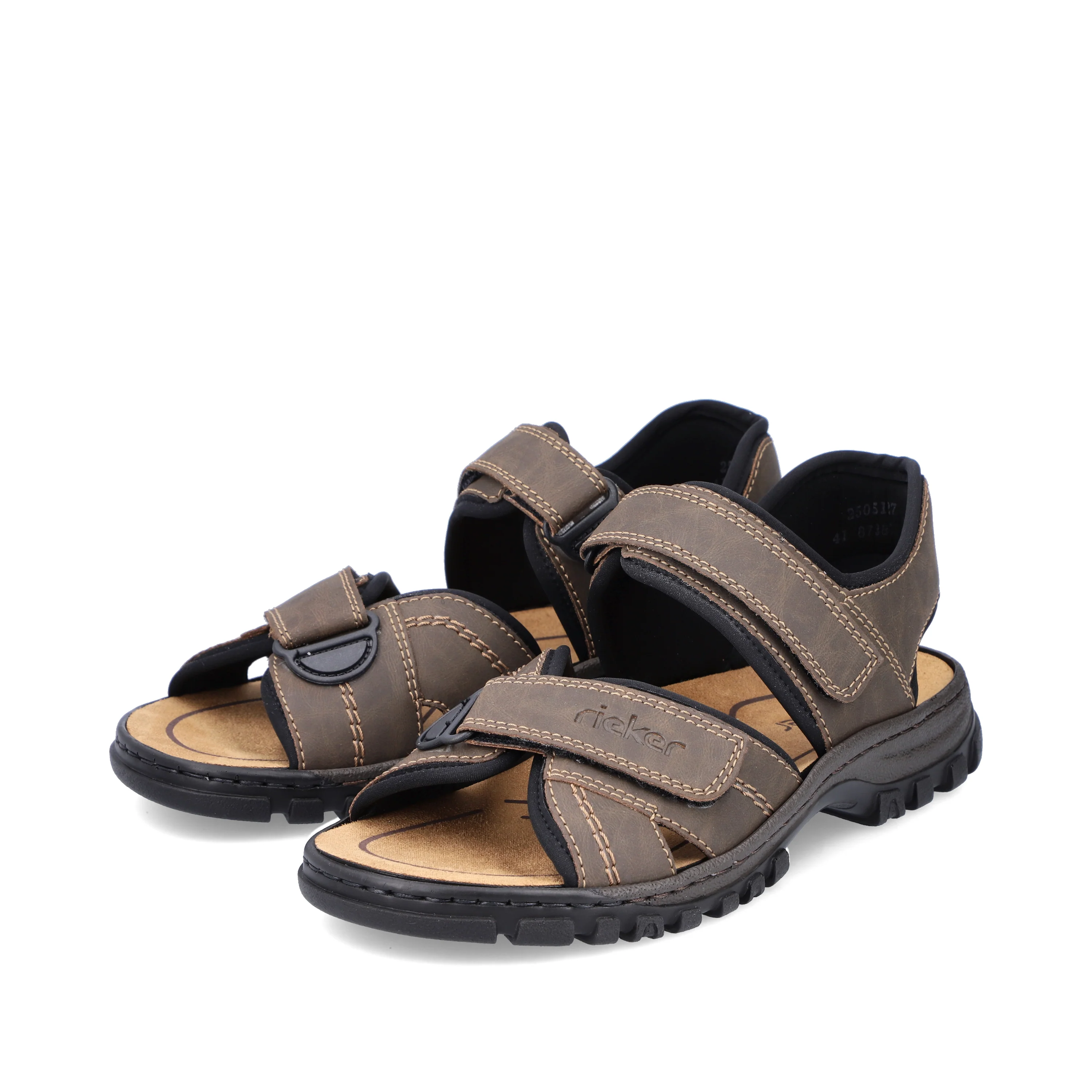 Rieker Men's Walking Sandal - Brown | 25051-27 - Image 7