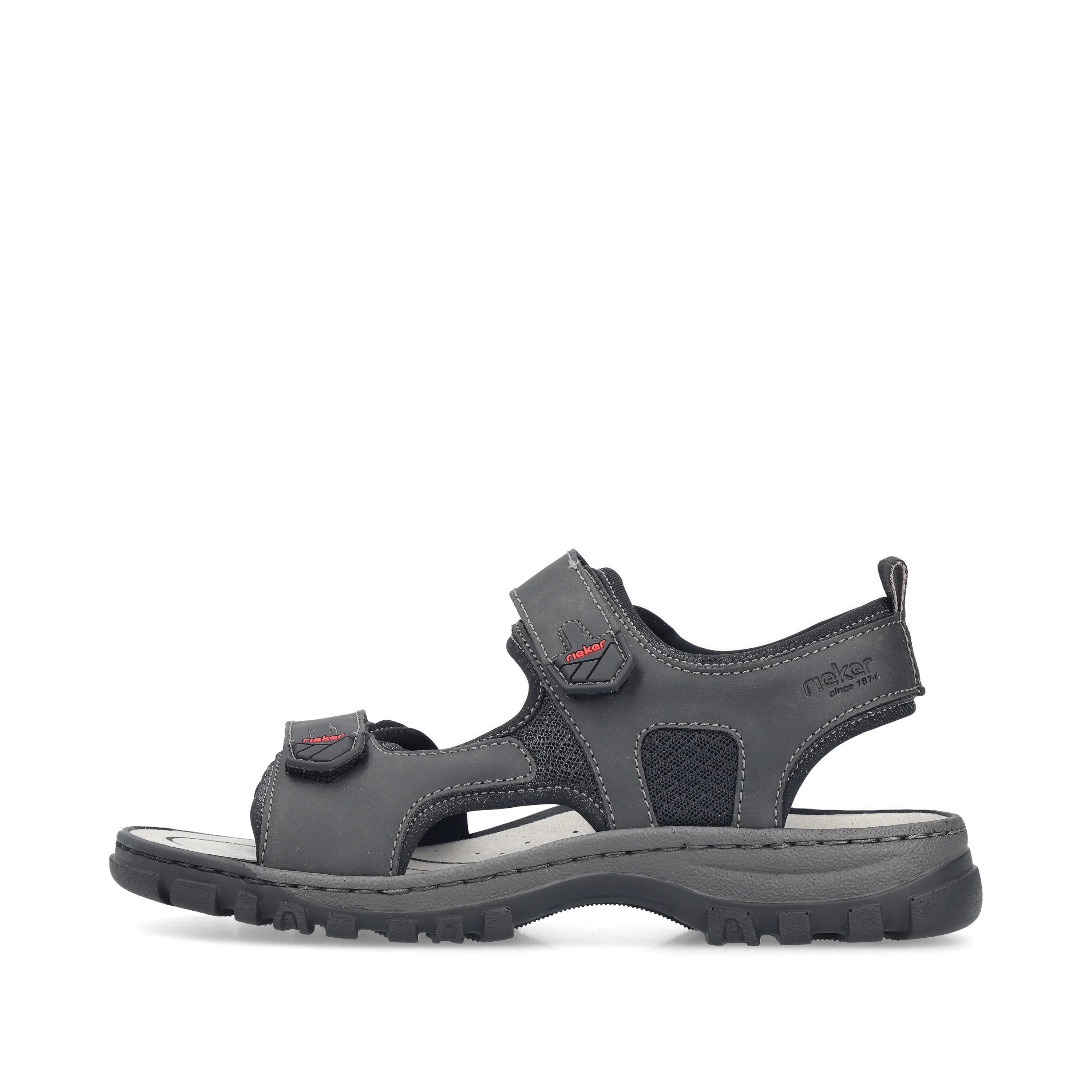 Rieker Men's Walking Sandal - Black | 25055-00 - Image 10