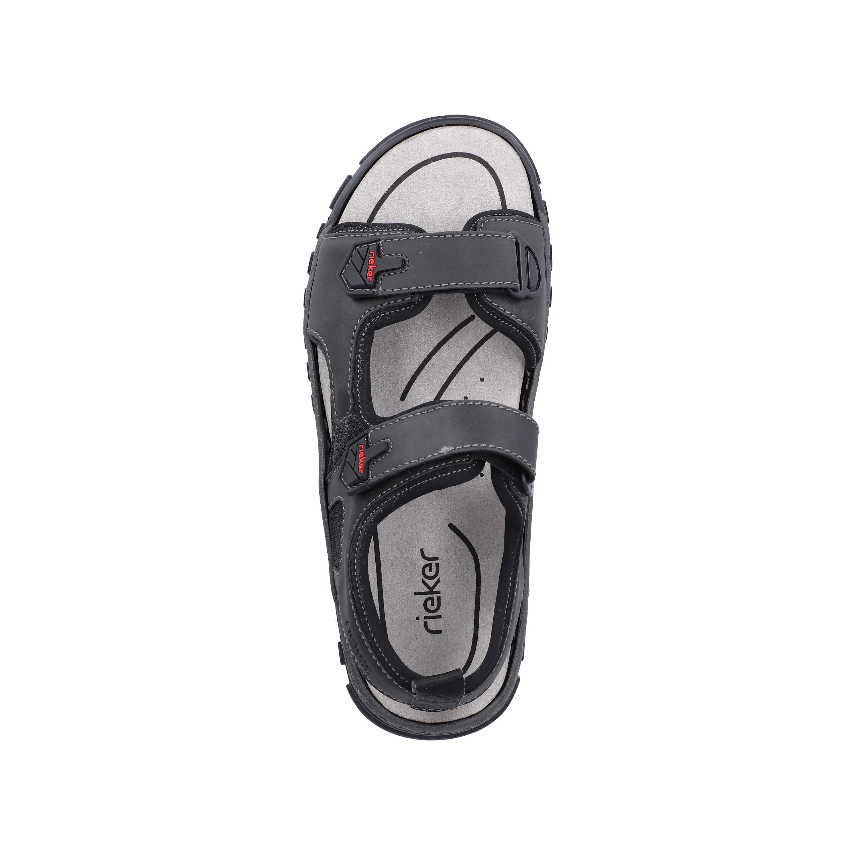 Rieker Men's Walking Sandal - Black | 25055-00 - Image 7