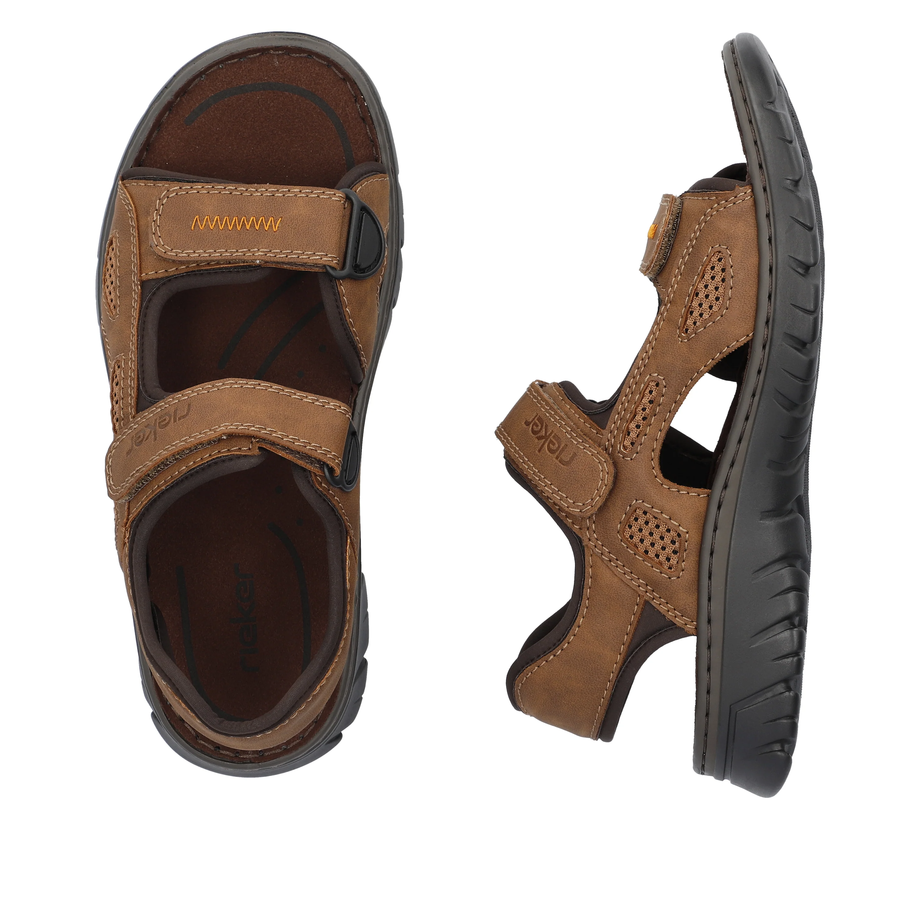 Rieker Men's Walking Sandal - Brown | 26761-27 - Image 14