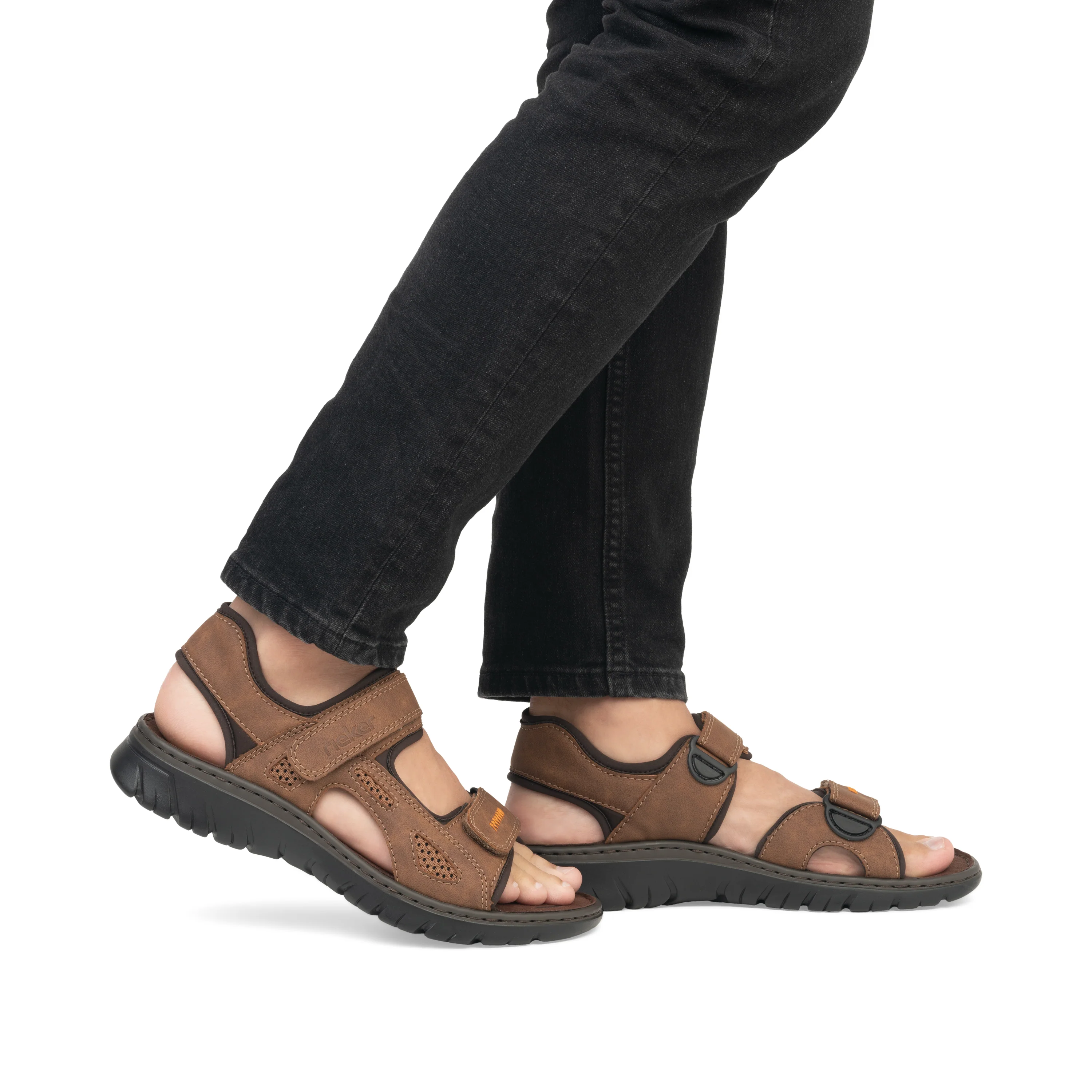 Rieker Men's Walking Sandal - Brown | 26761-27 - Image 15