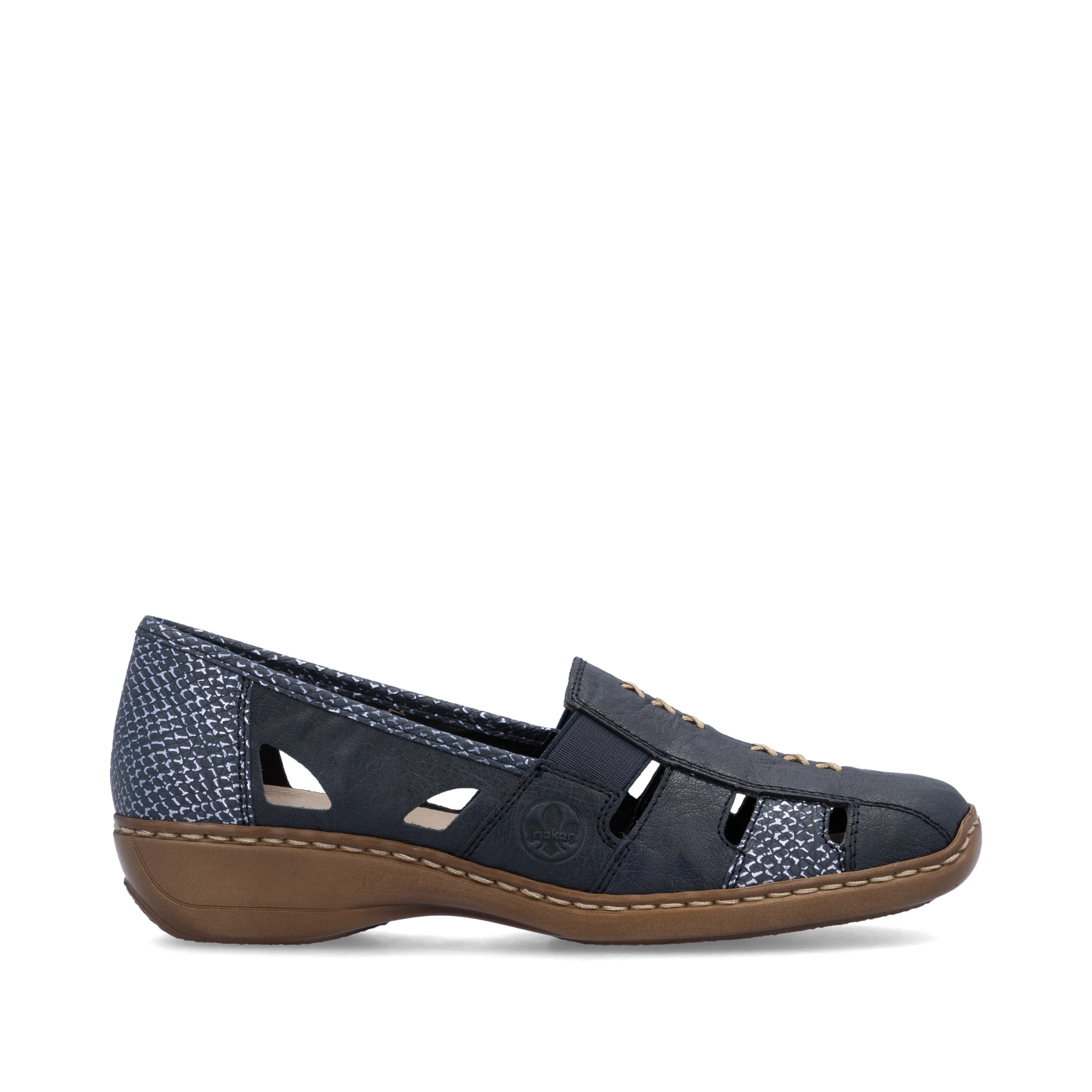 Rieker Women's Casual Slip-on Shoe - Blue | 41385-15 - Image 21