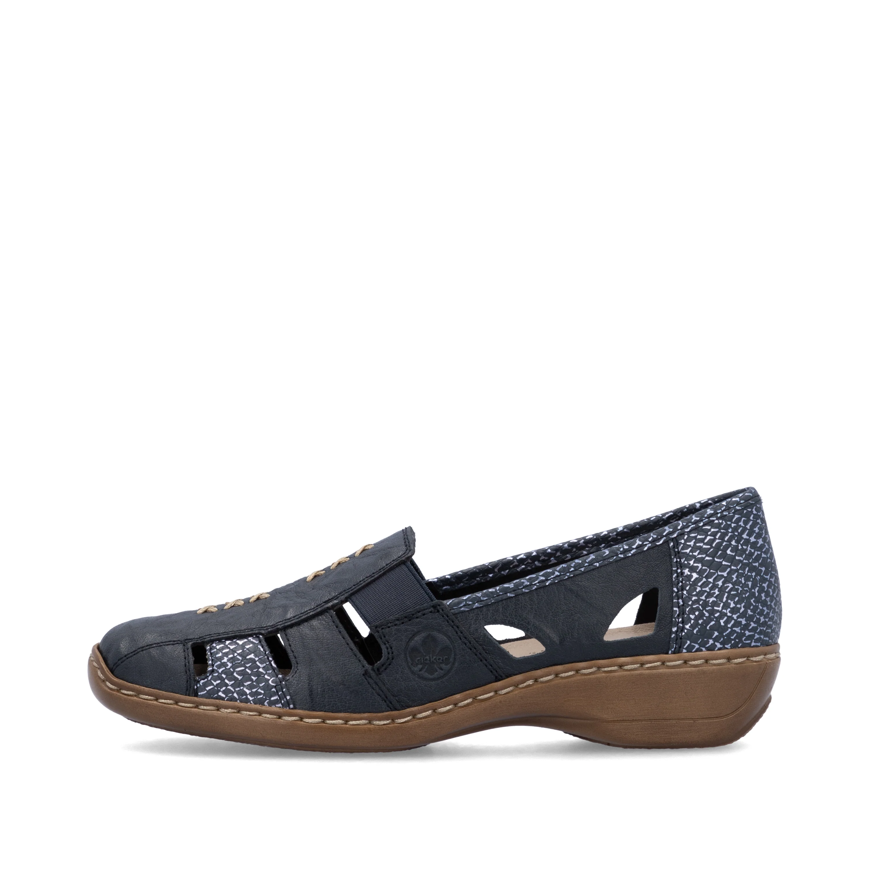 Rieker Women's Casual Slip-on Shoe - Blue | 41385-15 - Image 6