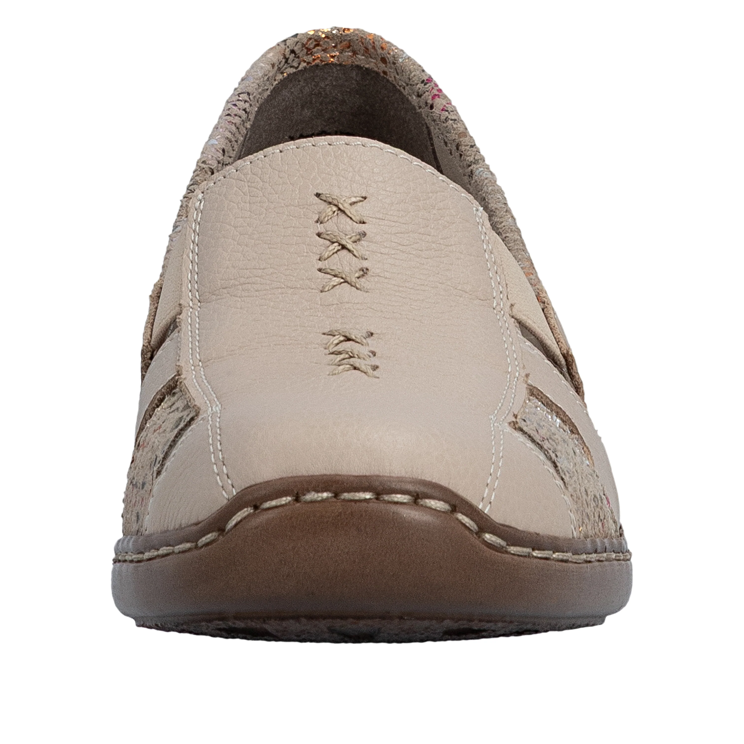 Rieker Women's Casual Slip-on Shoe - Beige | 41385-63 - Image 11