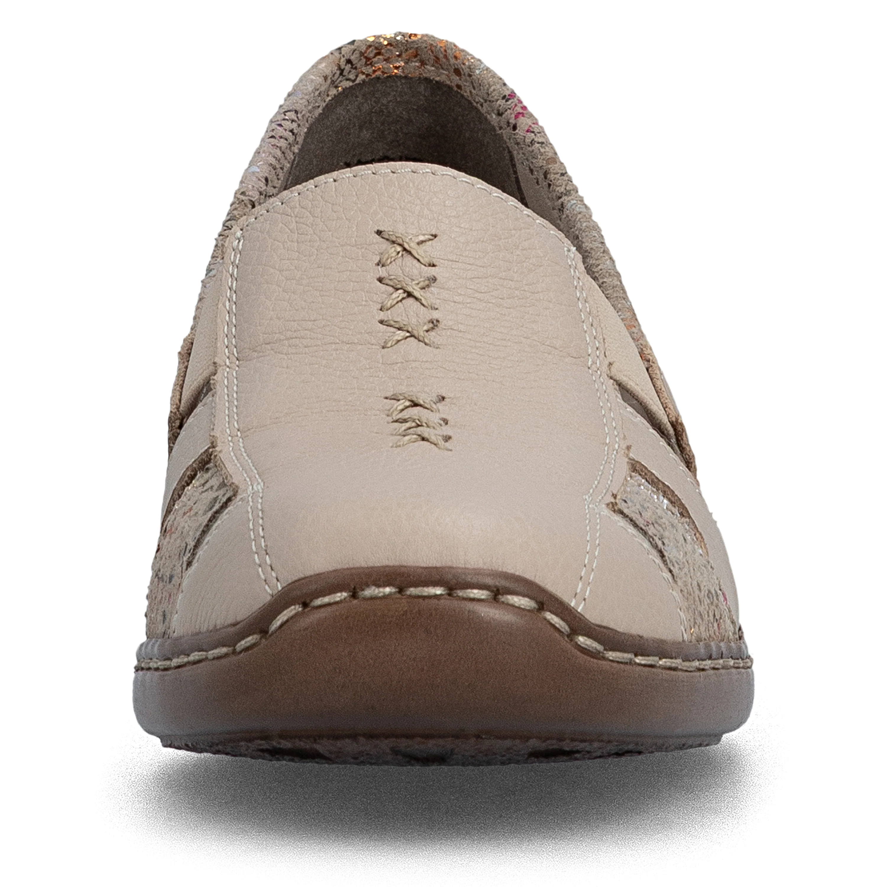 Rieker Women's Casual Slip-on Shoe - Beige | 41385-63 - Image 12