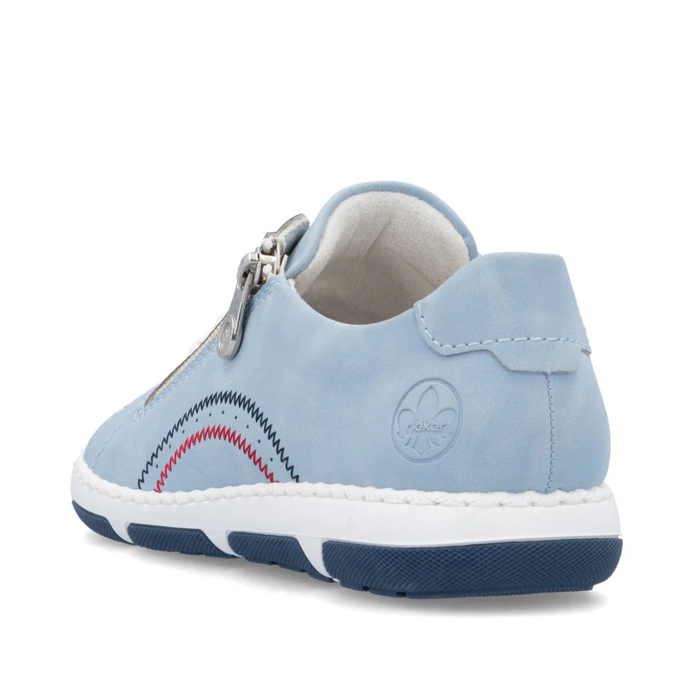Rieker Women's Casual Lace-up Shoe - Blue | 42424-10 - Image 3