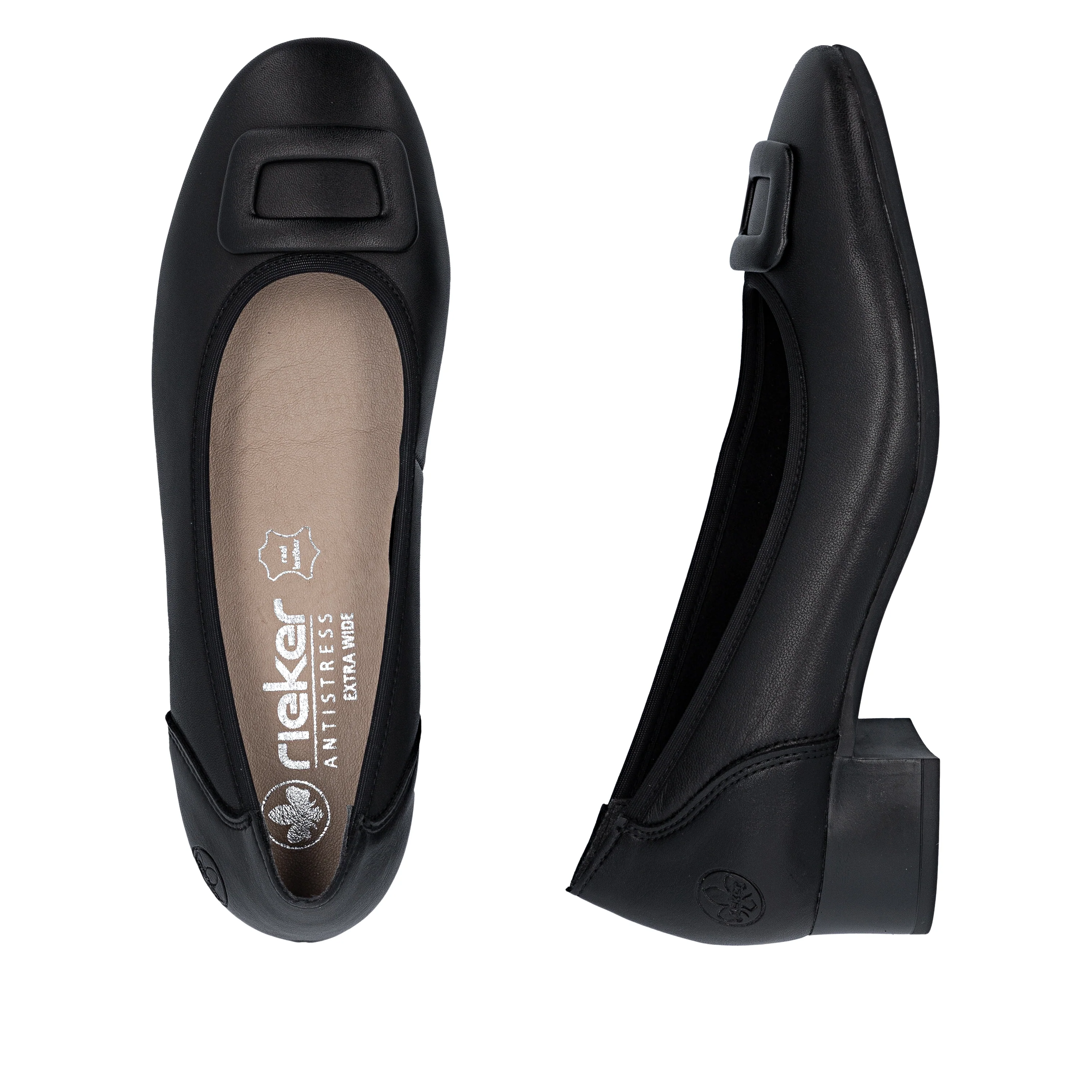 Rieker Women's Court Shoe - Black | 43453-00 - Image 18
